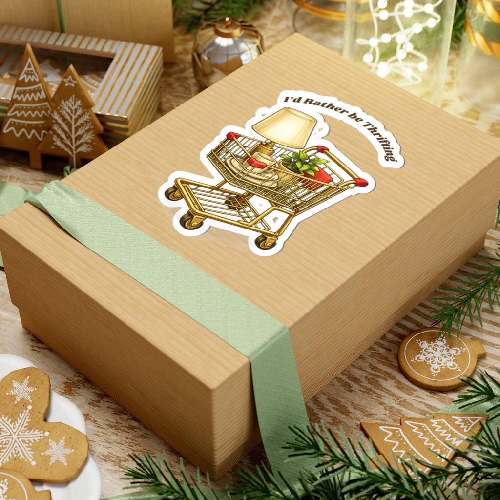 Thrifting- Kiss-Cut Stickers