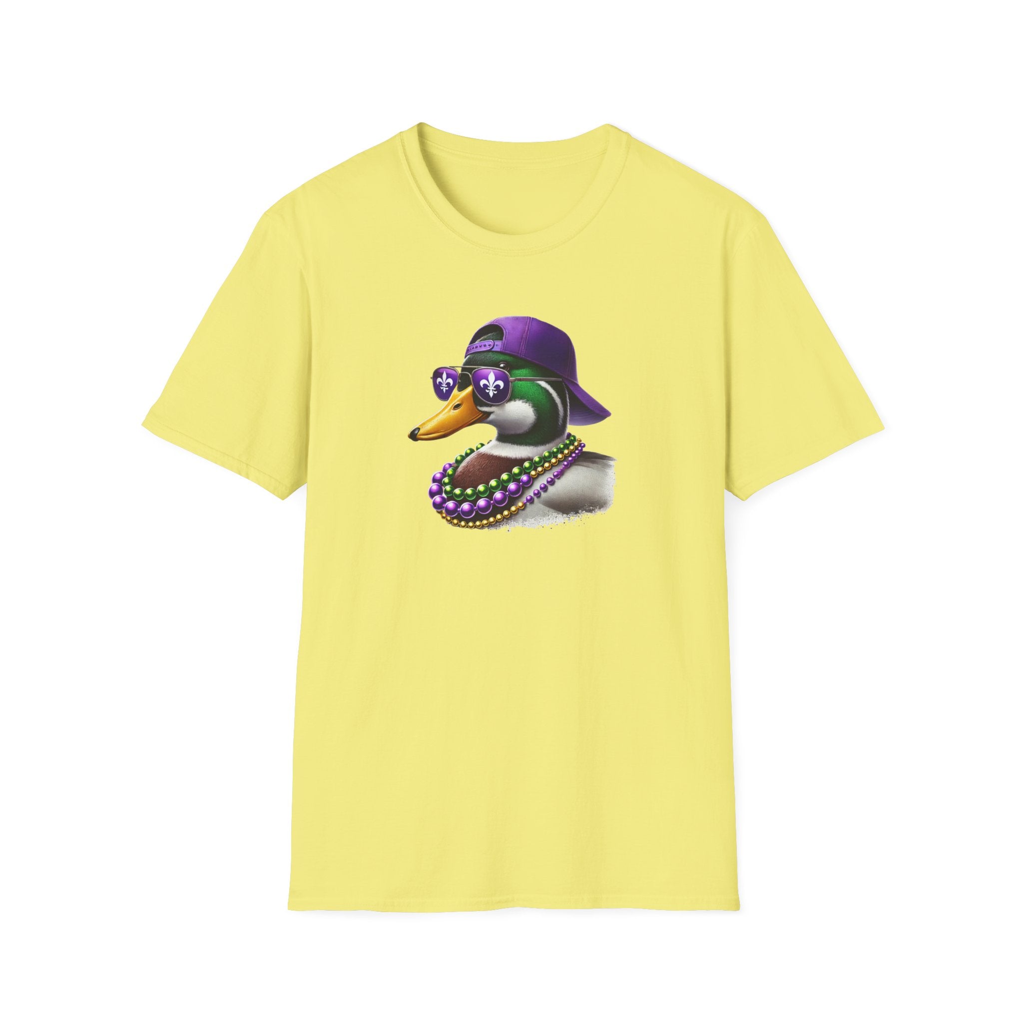 Ducking Mardi Gras- Unisex Softstyle T-Shirt