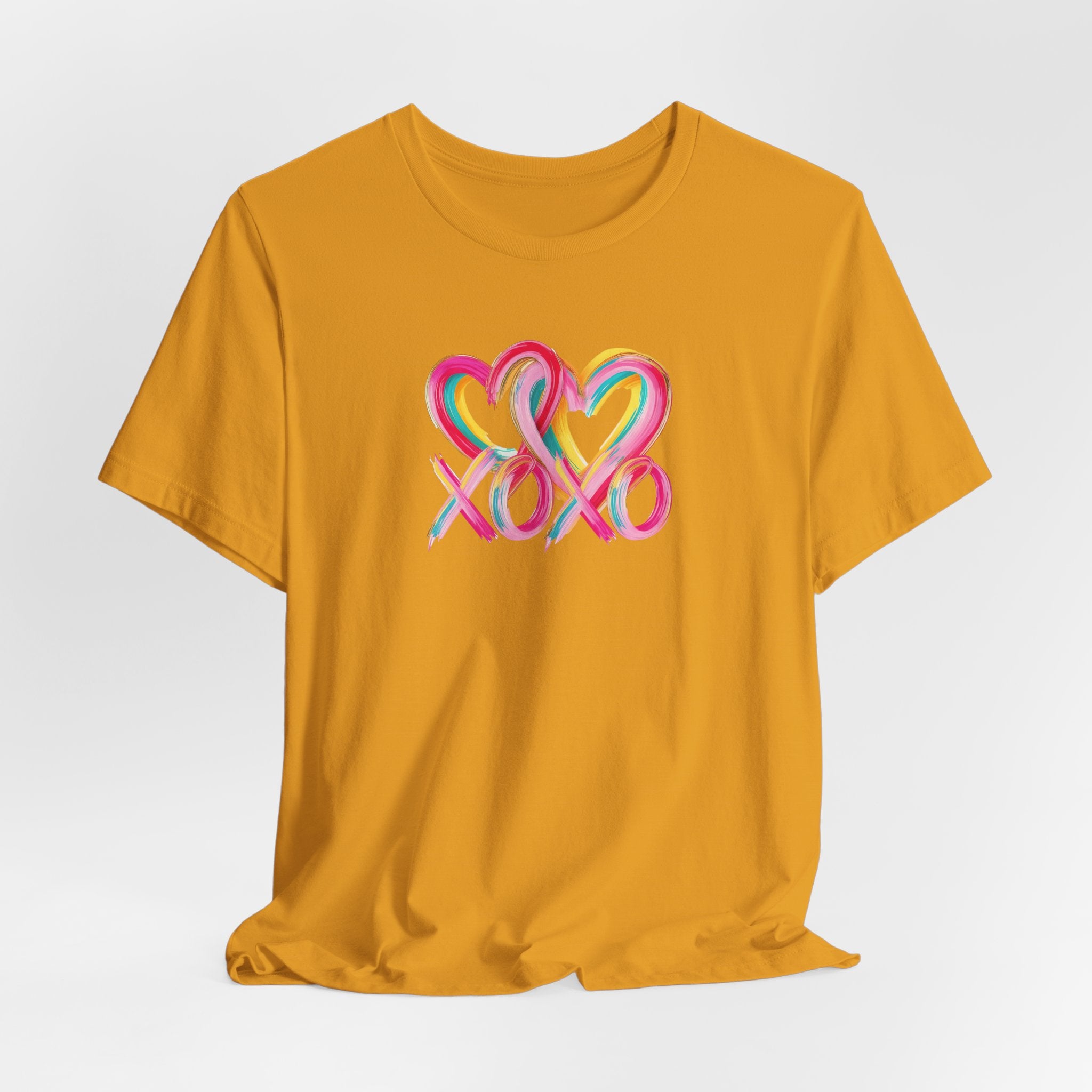Paint Heart XOXO- Unisex Jersey Short Sleeve Tee