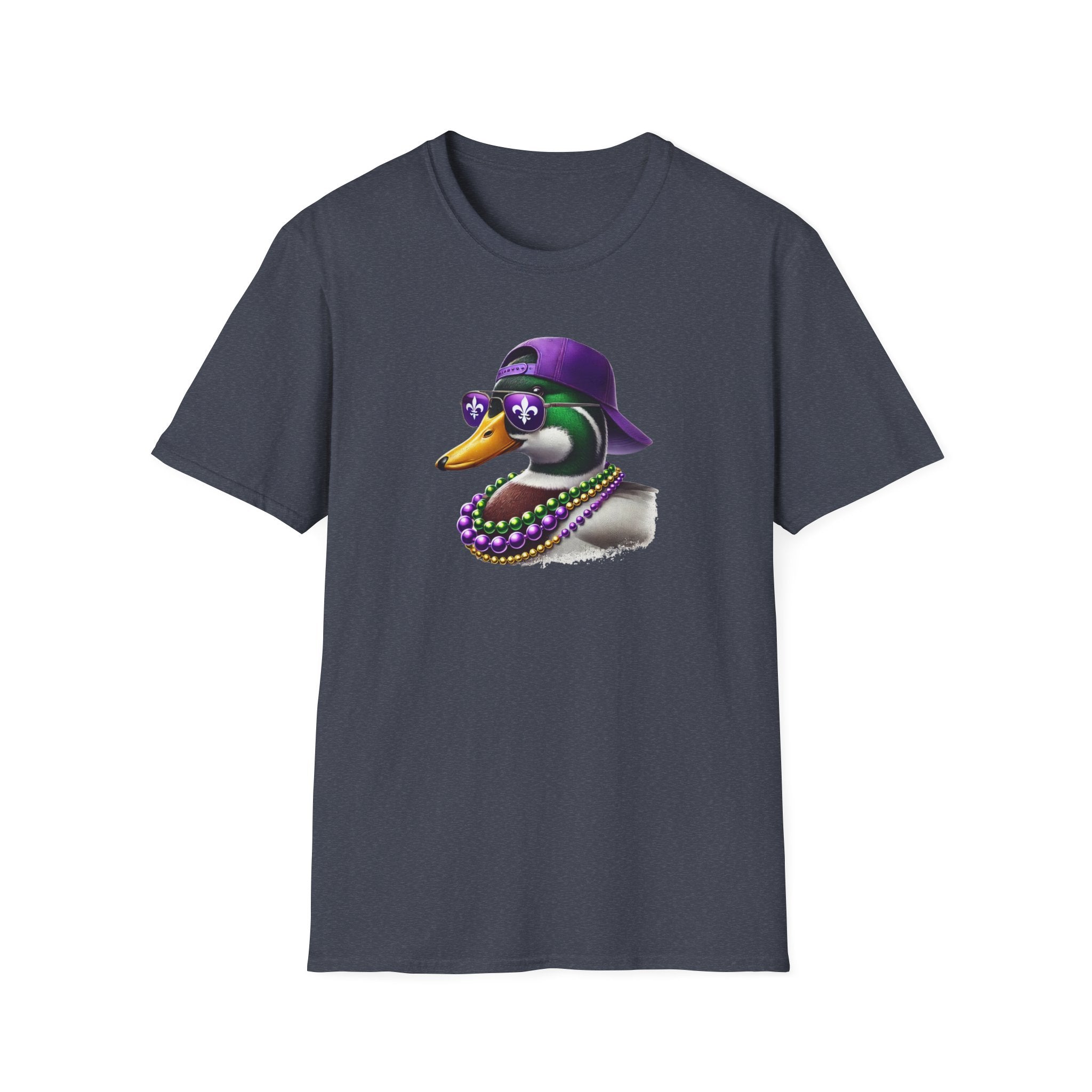 Ducking Mardi Gras- Unisex Softstyle T-Shirt