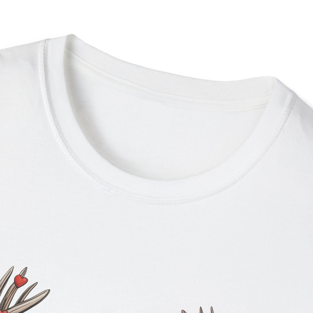Deer Valentine- Unisex Softstyle T-Shirt
