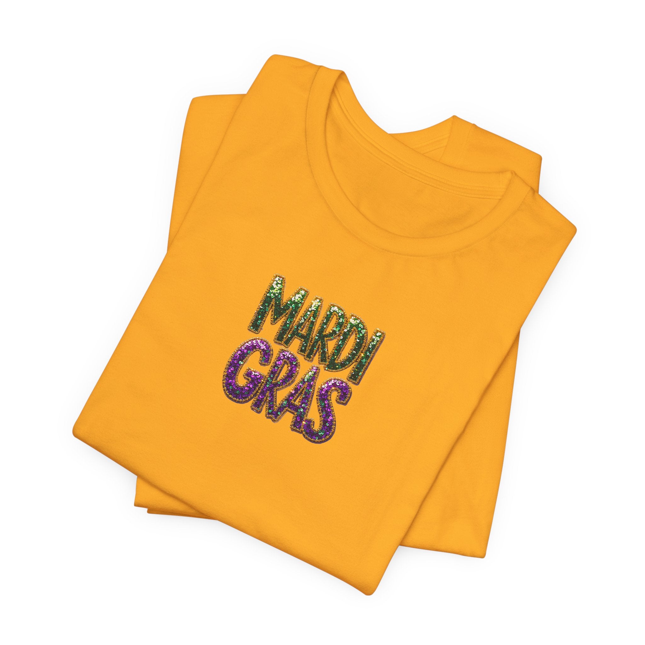 Sparkle Mardi Gras- Unisex Jersey Short Sleeve Tee