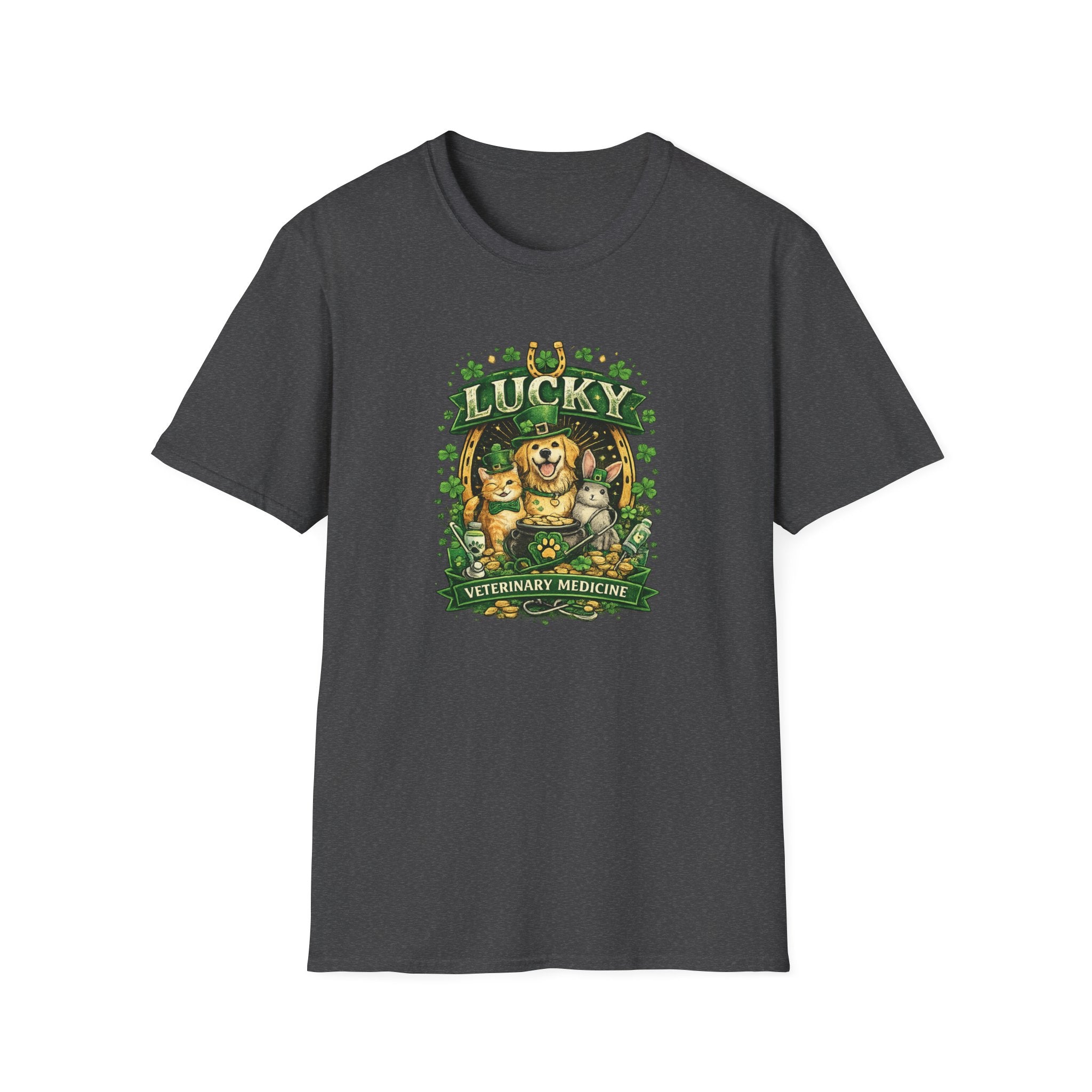 Lucky Vet Medicine- Unisex Softstyle T-Shirt