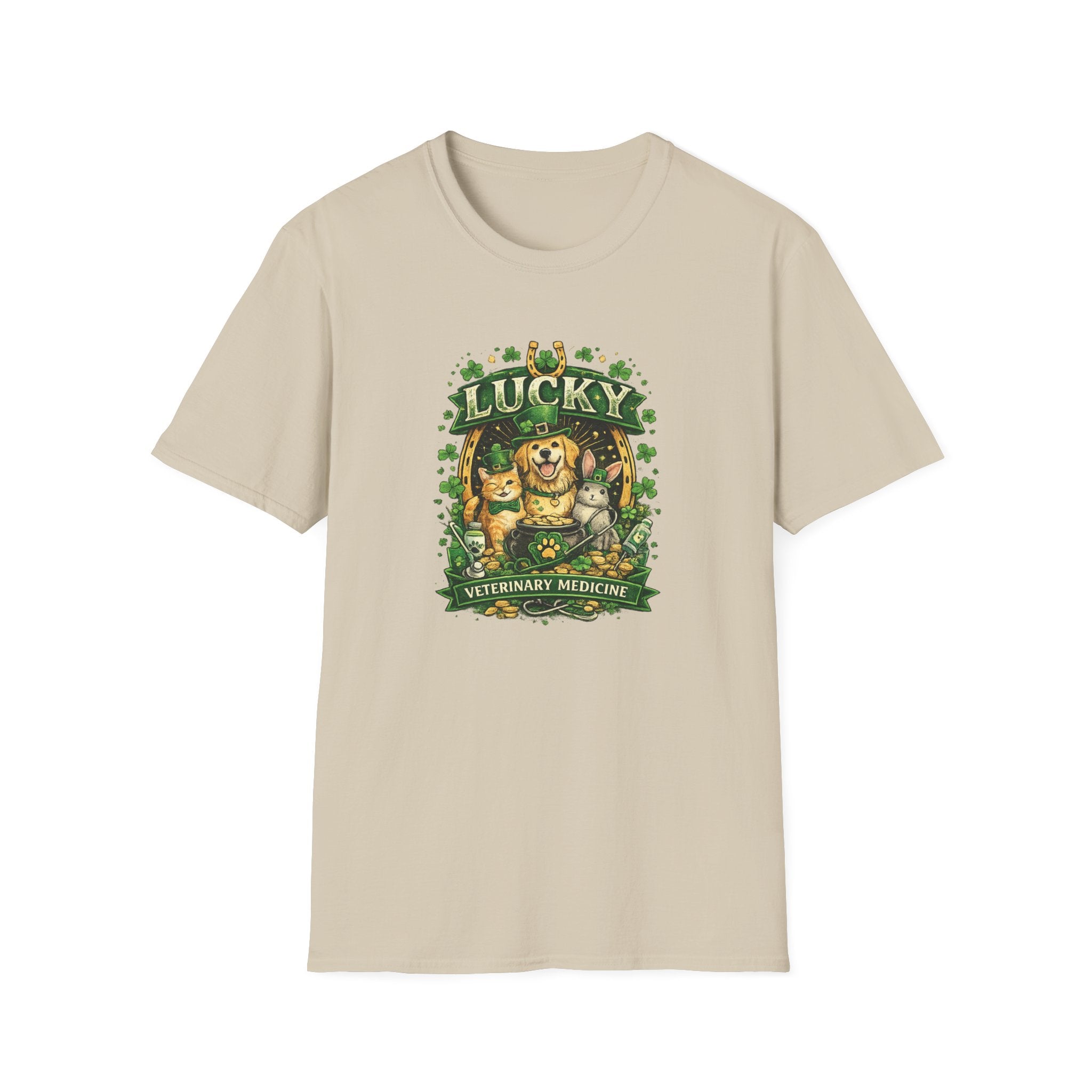 Lucky Vet Medicine- Unisex Softstyle T-Shirt
