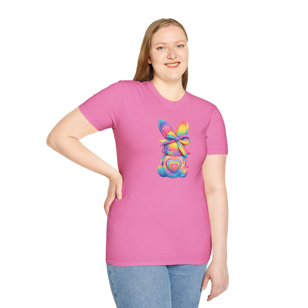 Tie Dye Bunny- Unisex Softstyle T-Shirt