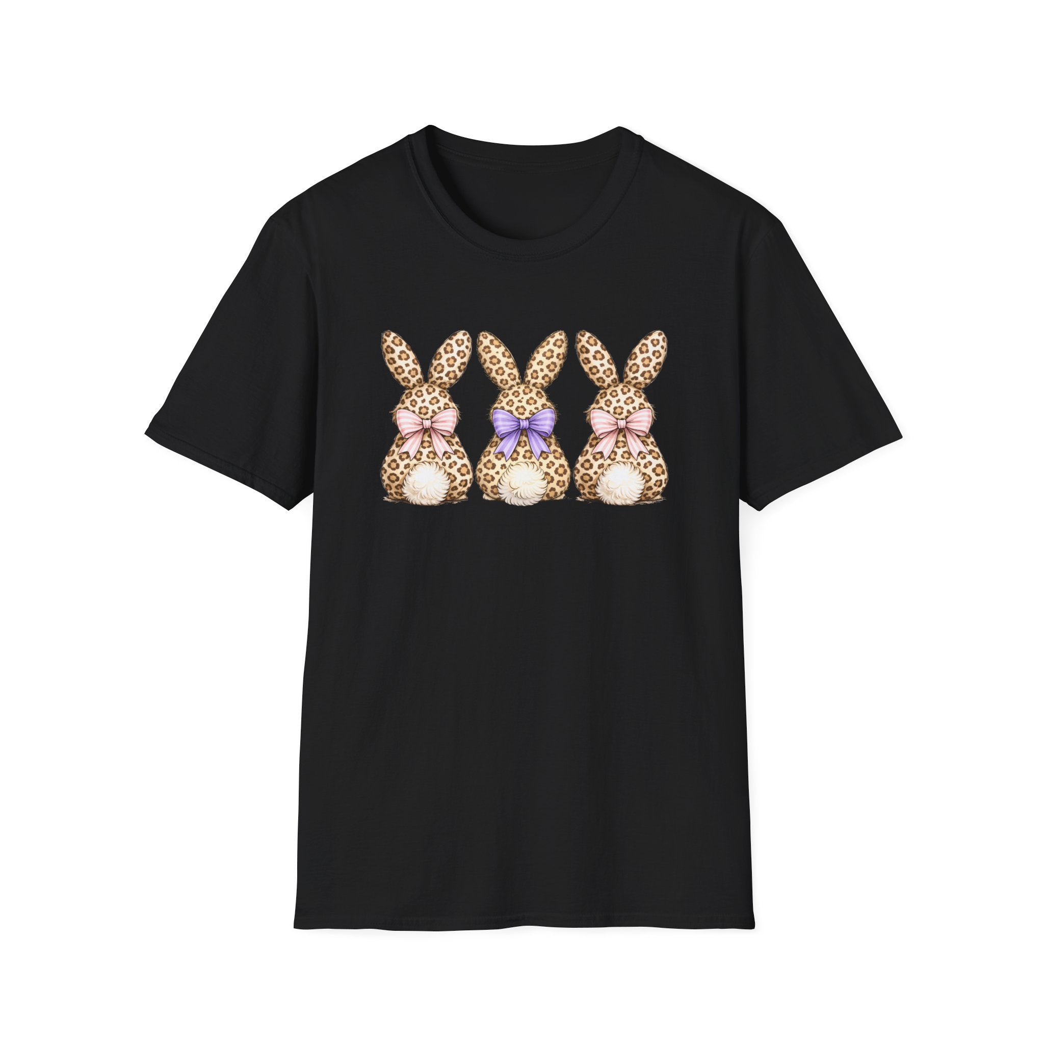 Leopard Easter Bunnies- Unisex Softstyle T-Shirt