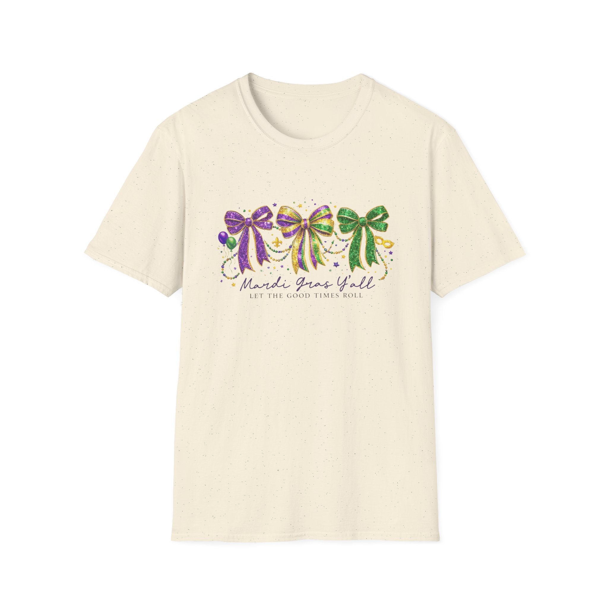 Let the Good Times Roll Bows- Unisex Softstyle T-Shirt