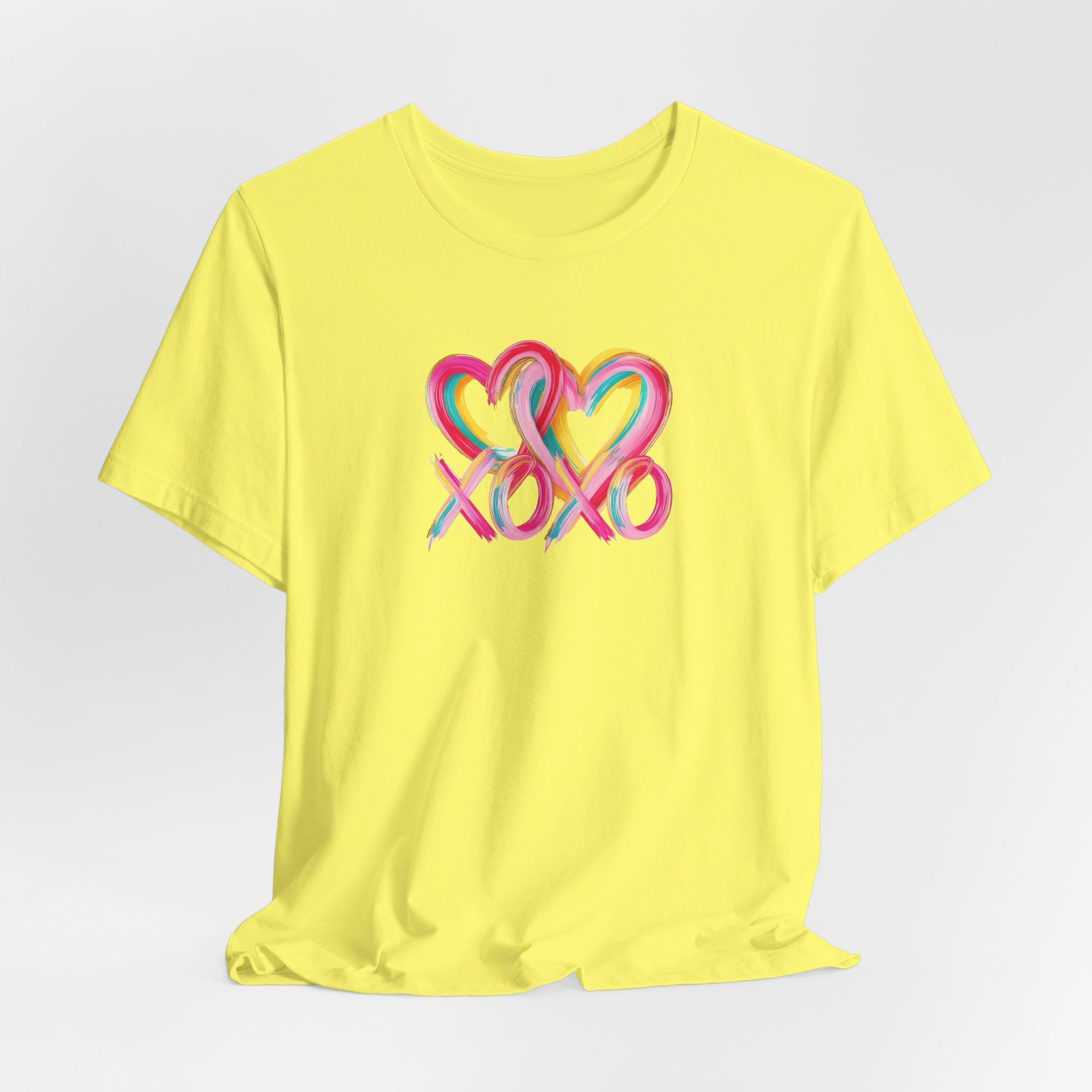 Paint Heart XOXO- Unisex Jersey Short Sleeve Tee