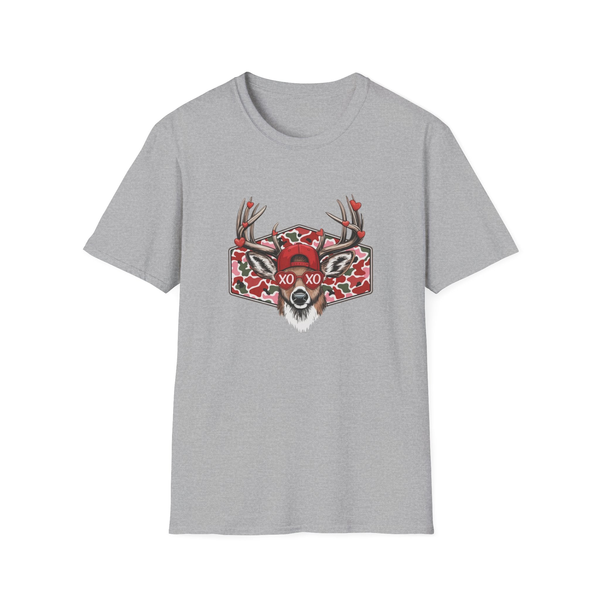 Deer Valentine- Unisex Softstyle T-Shirt
