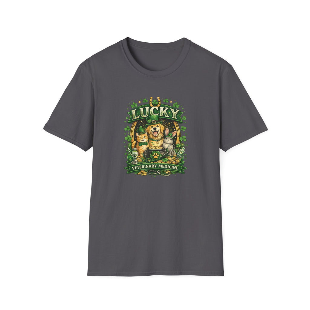 Lucky Vet Medicine- Unisex Softstyle T-Shirt