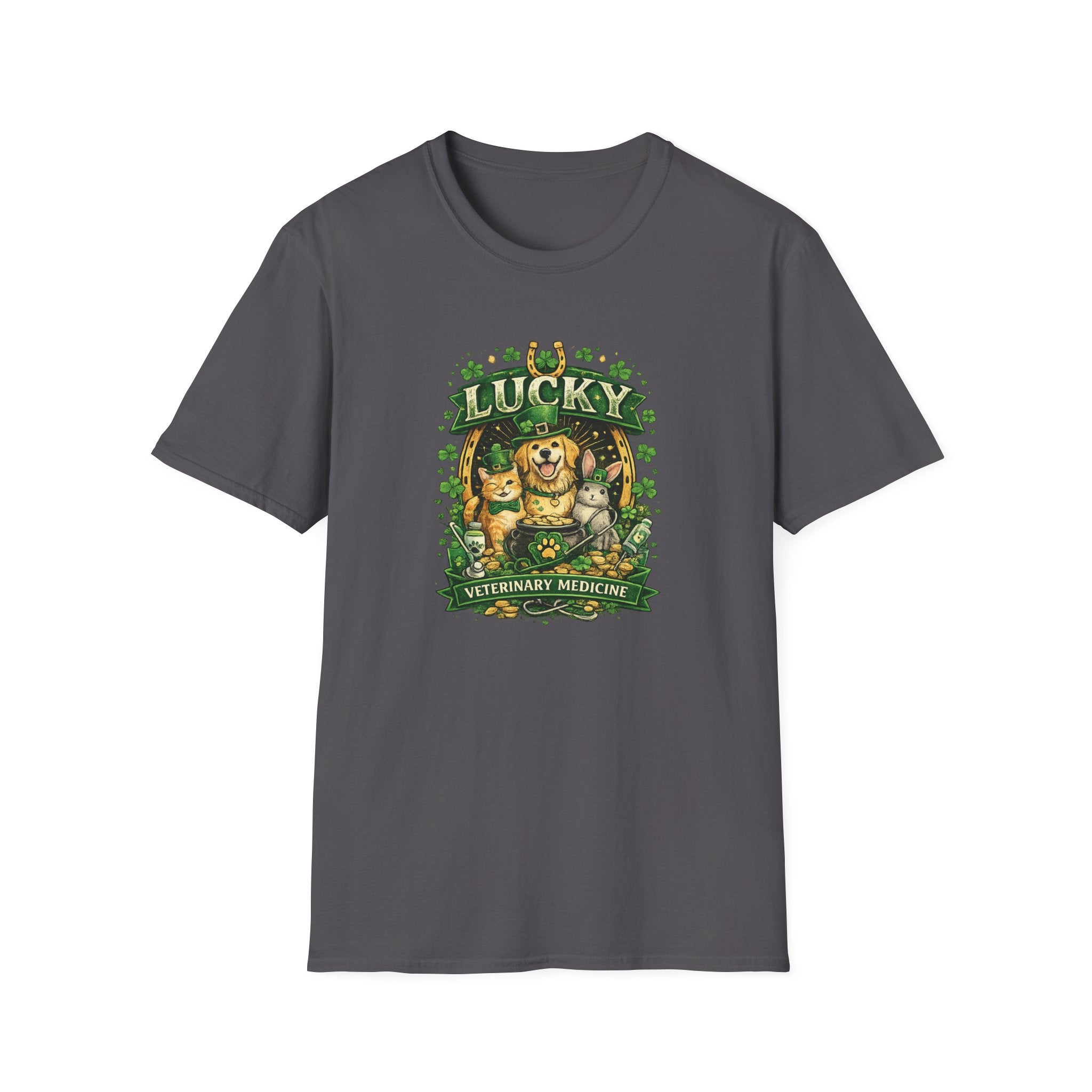 Lucky Vet Medicine- Unisex Softstyle T-Shirt