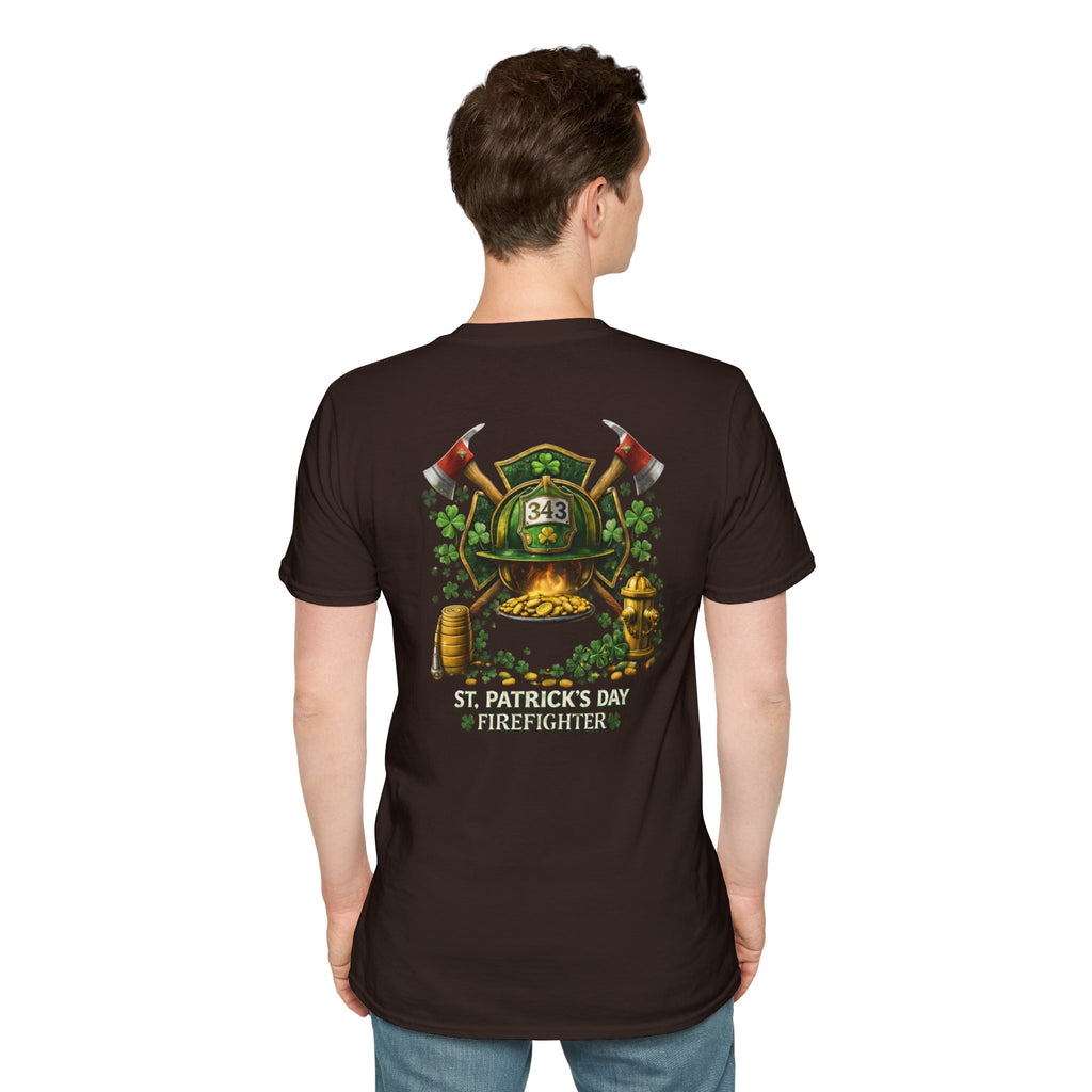 Lucky Firefighter- Unisex Softstyle T-Shirt