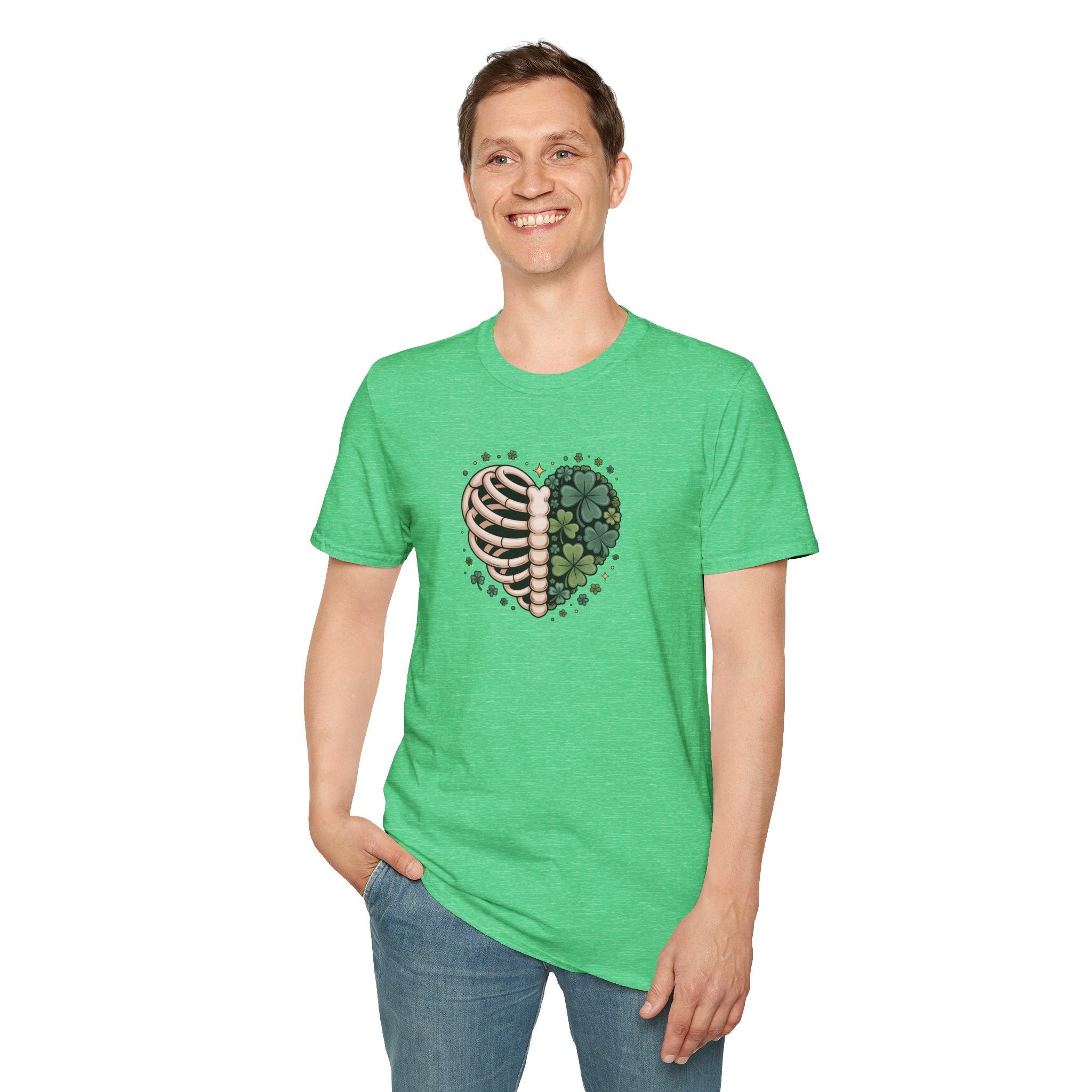 Rib Cage Shamrocks- Unisex Softstyle T-Shirt