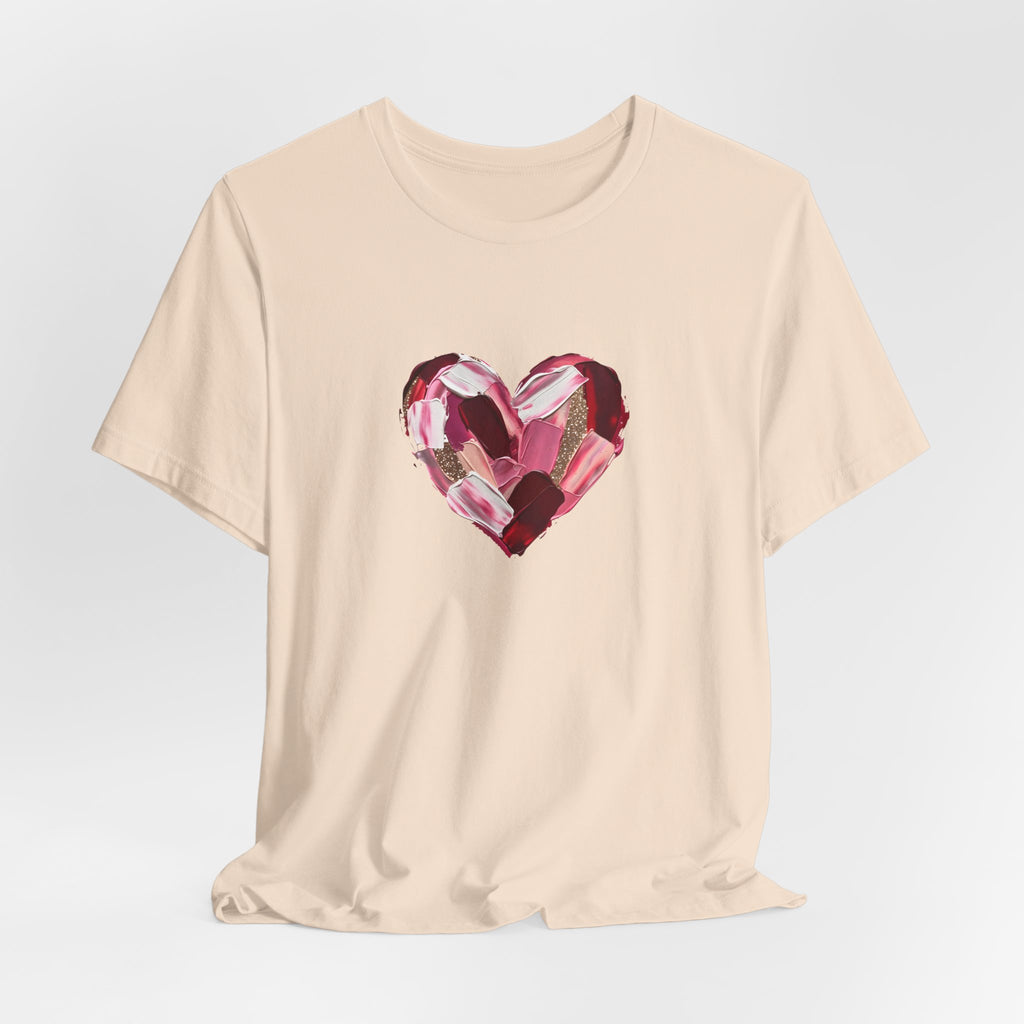 Painted Heart- Unisex Jersey Short Sleeve Tee