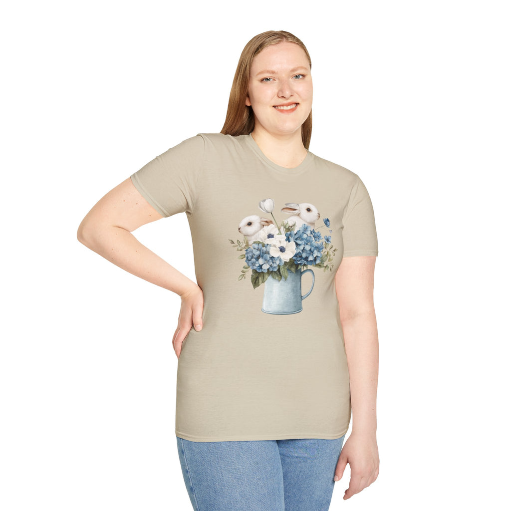 Pitcher of Bunnies- Unisex Softstyle T-Shirt