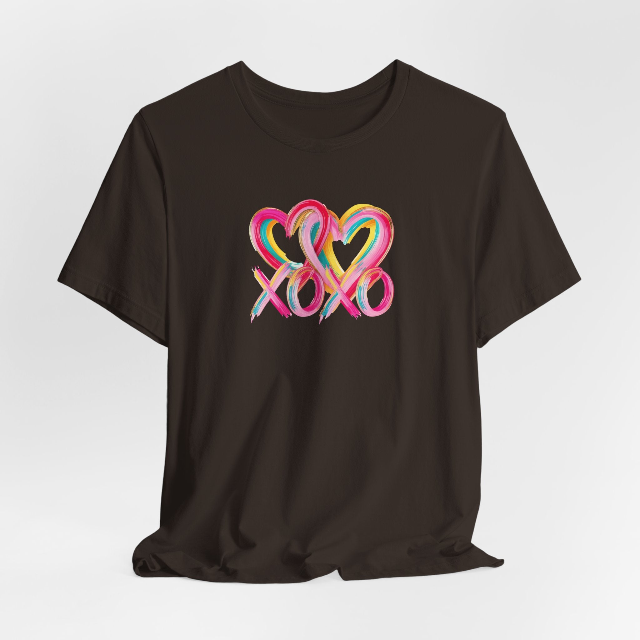 Paint Heart XOXO- Unisex Jersey Short Sleeve Tee