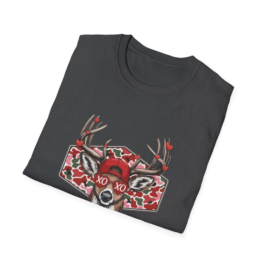 Deer Valentine- Unisex Softstyle T-Shirt
