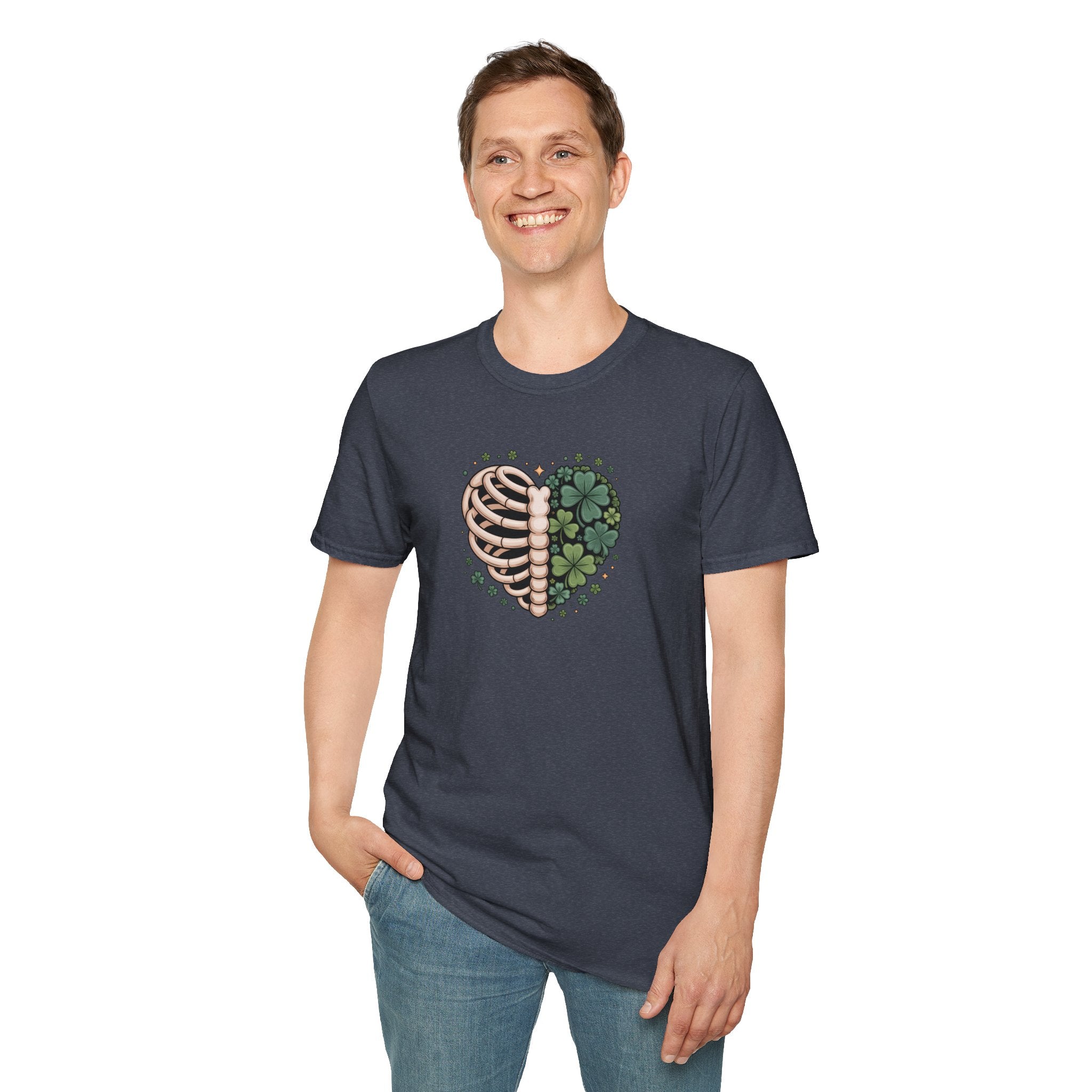 Rib Cage Shamrocks- Unisex Softstyle T-Shirt