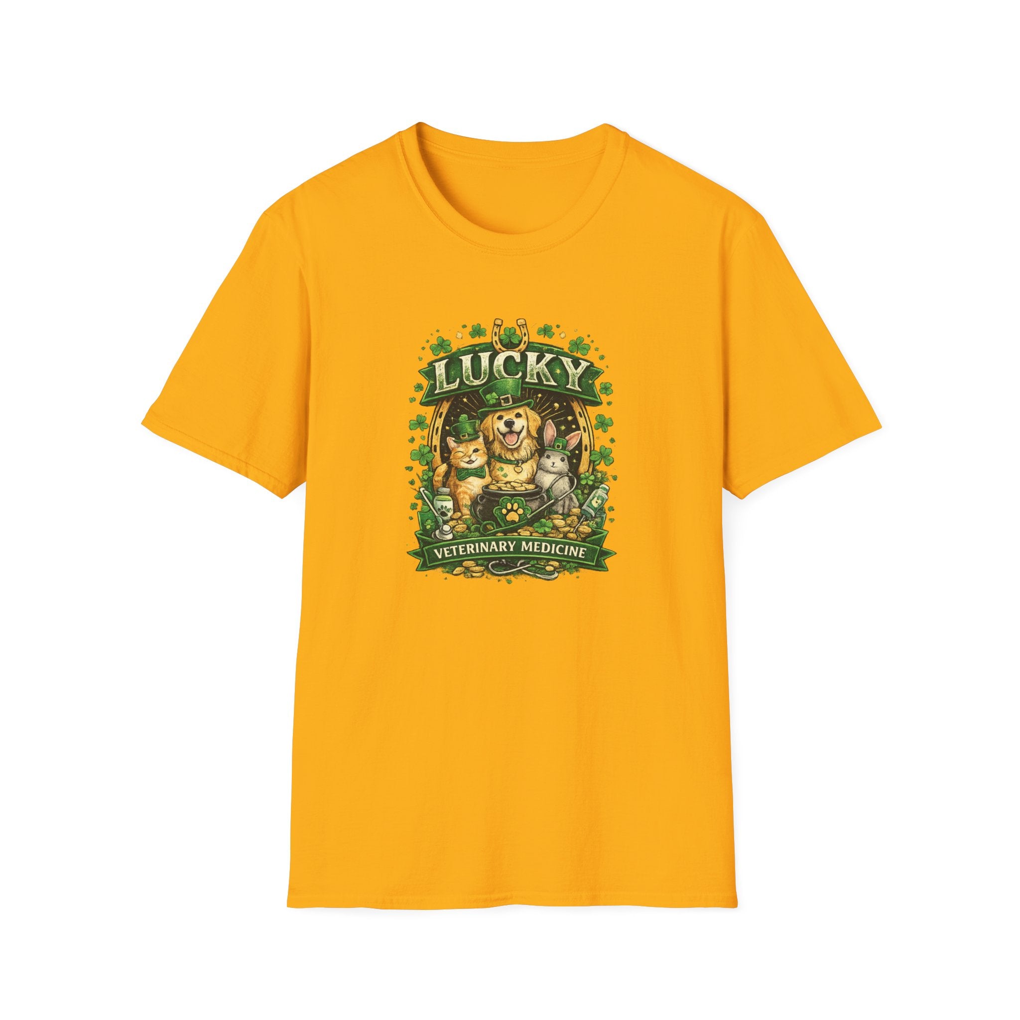 Lucky Vet Medicine- Unisex Softstyle T-Shirt
