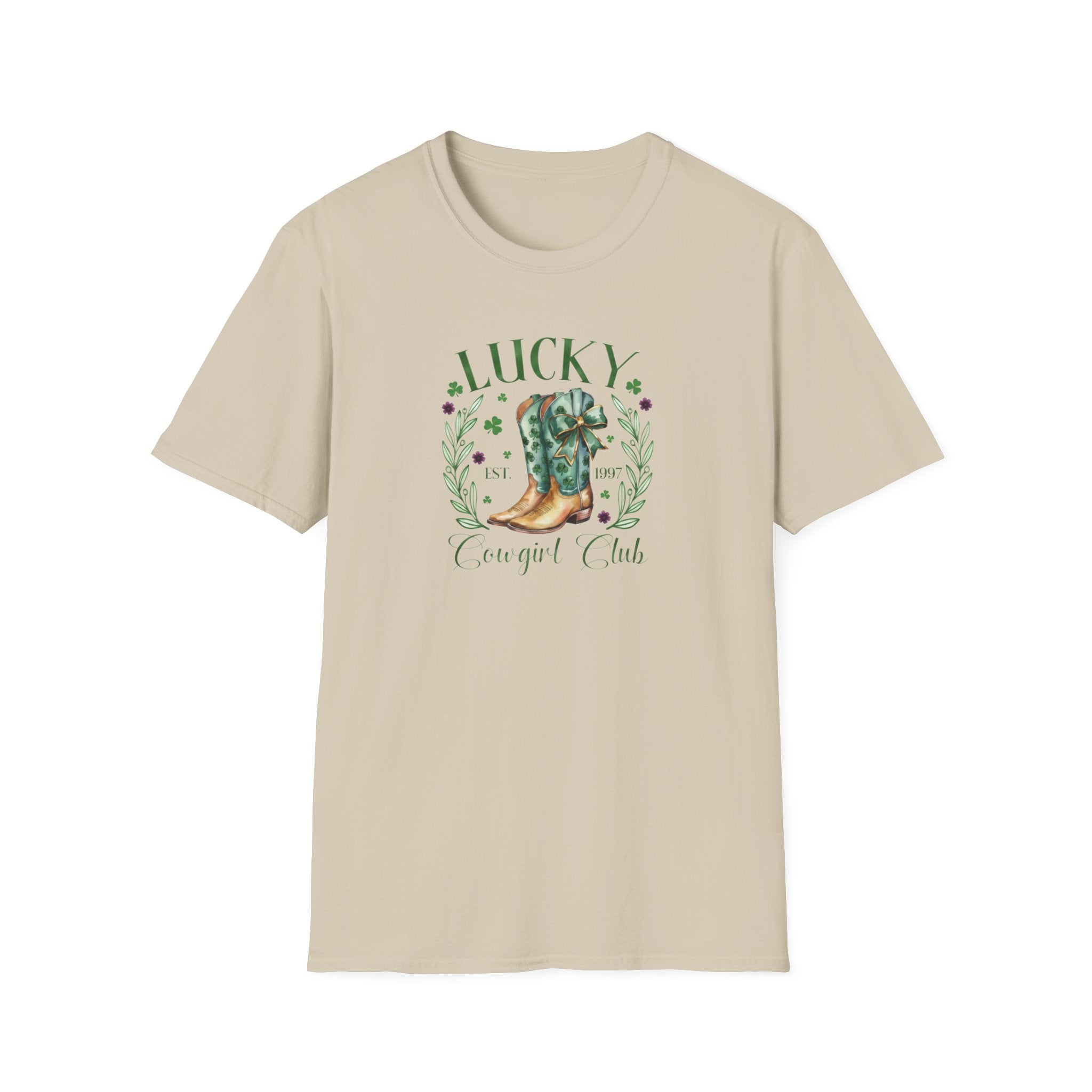 Lucky Cowgirl Club- Unisex Softstyle T-Shirt
