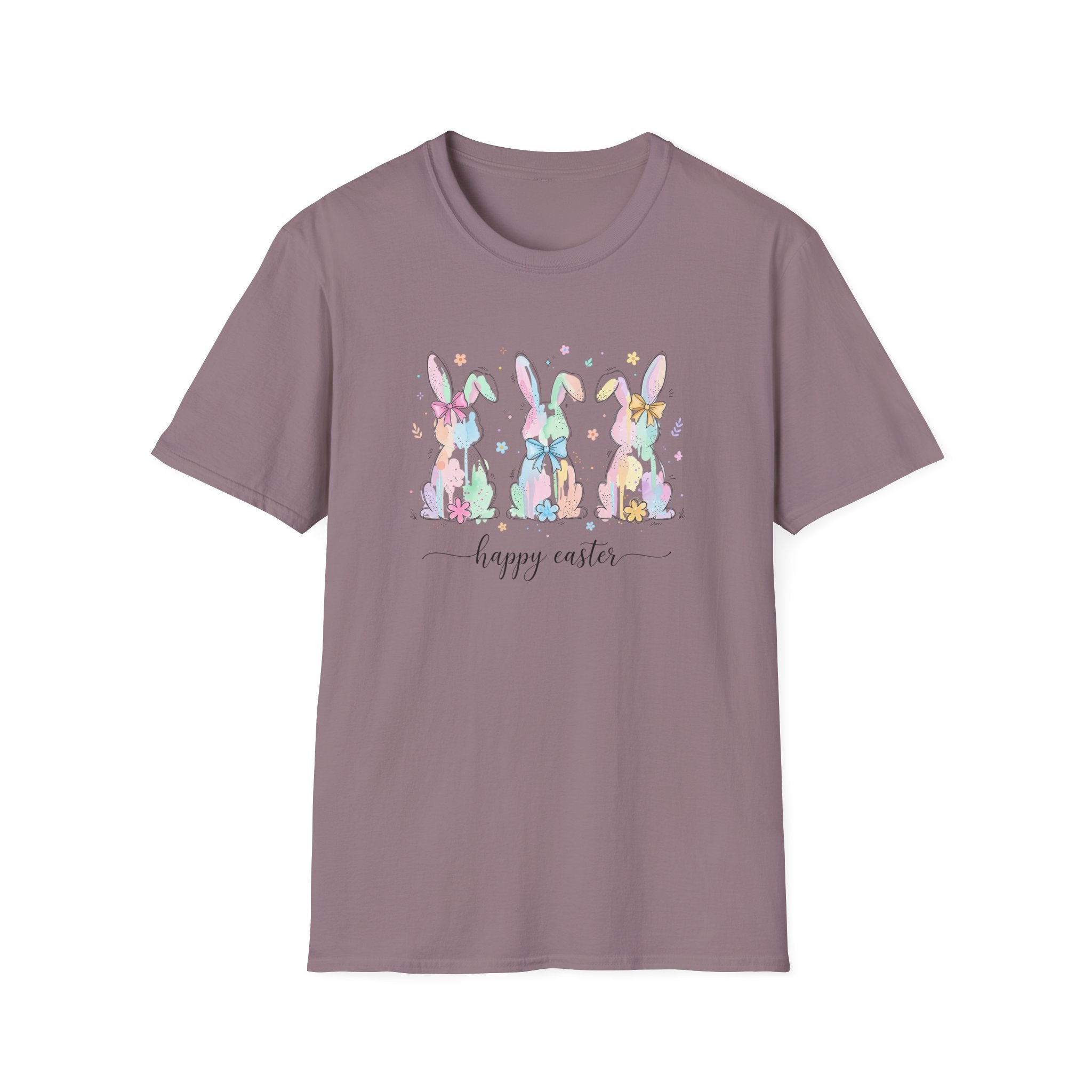 Spring Color Bunny- Unisex Softstyle T-Shirt