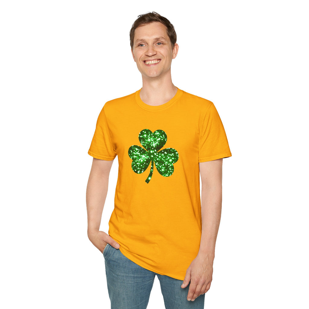 3 leaf clover- Unisex Softstyle T-Shirt