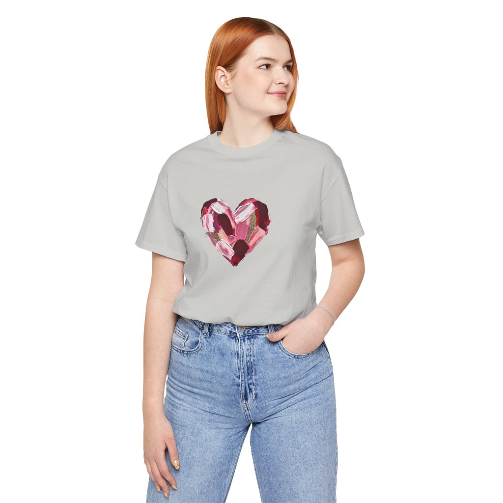 Painted Heart- Unisex Jersey Short Sleeve Tee