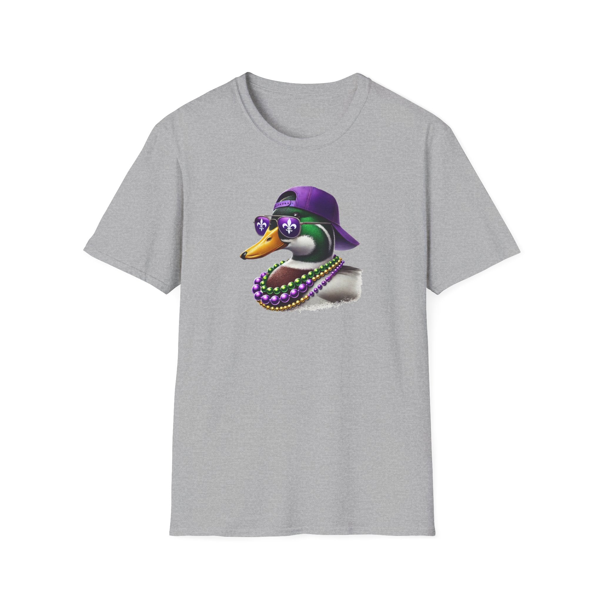 Ducking Mardi Gras- Unisex Softstyle T-Shirt
