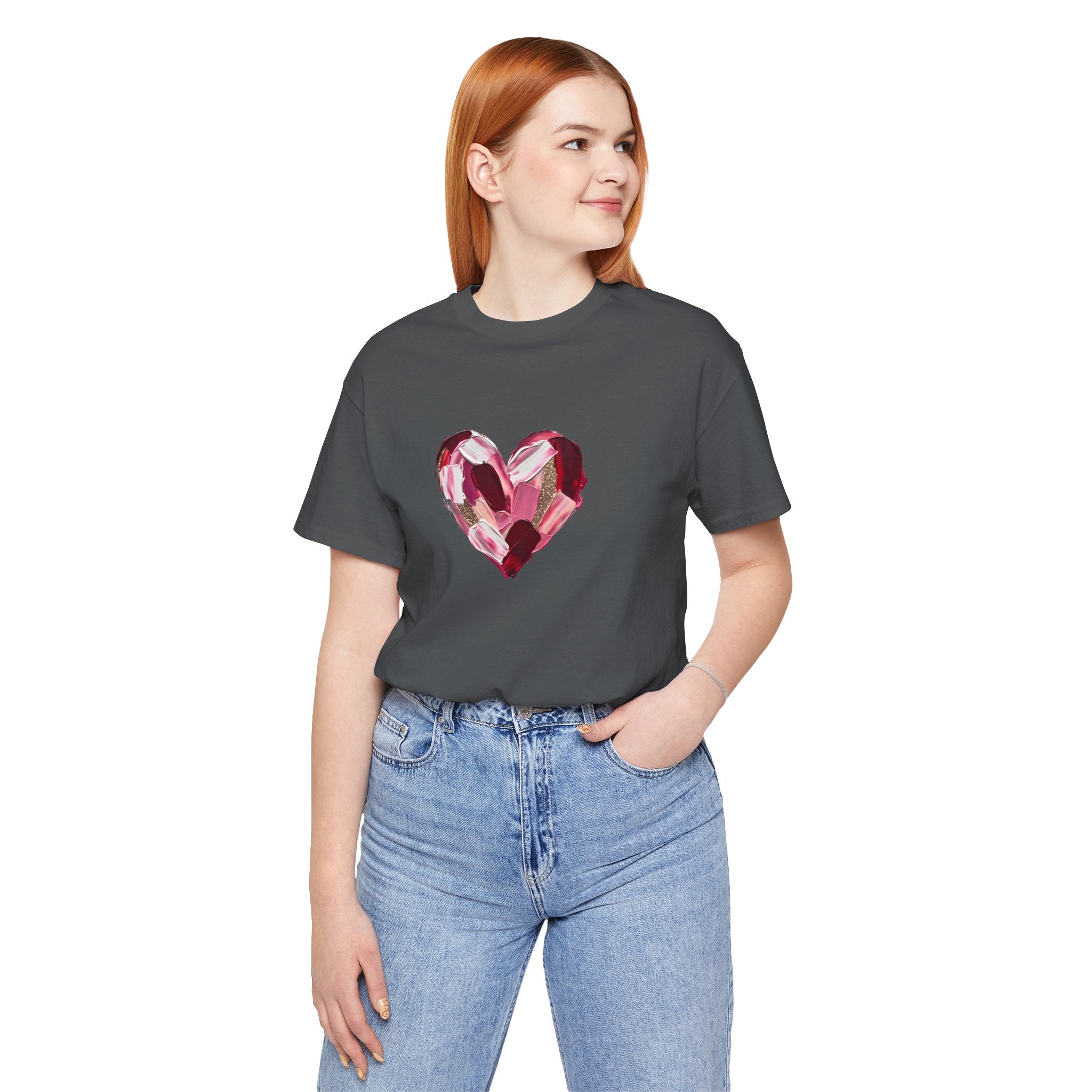 Painted Heart- Unisex Jersey Short Sleeve Tee