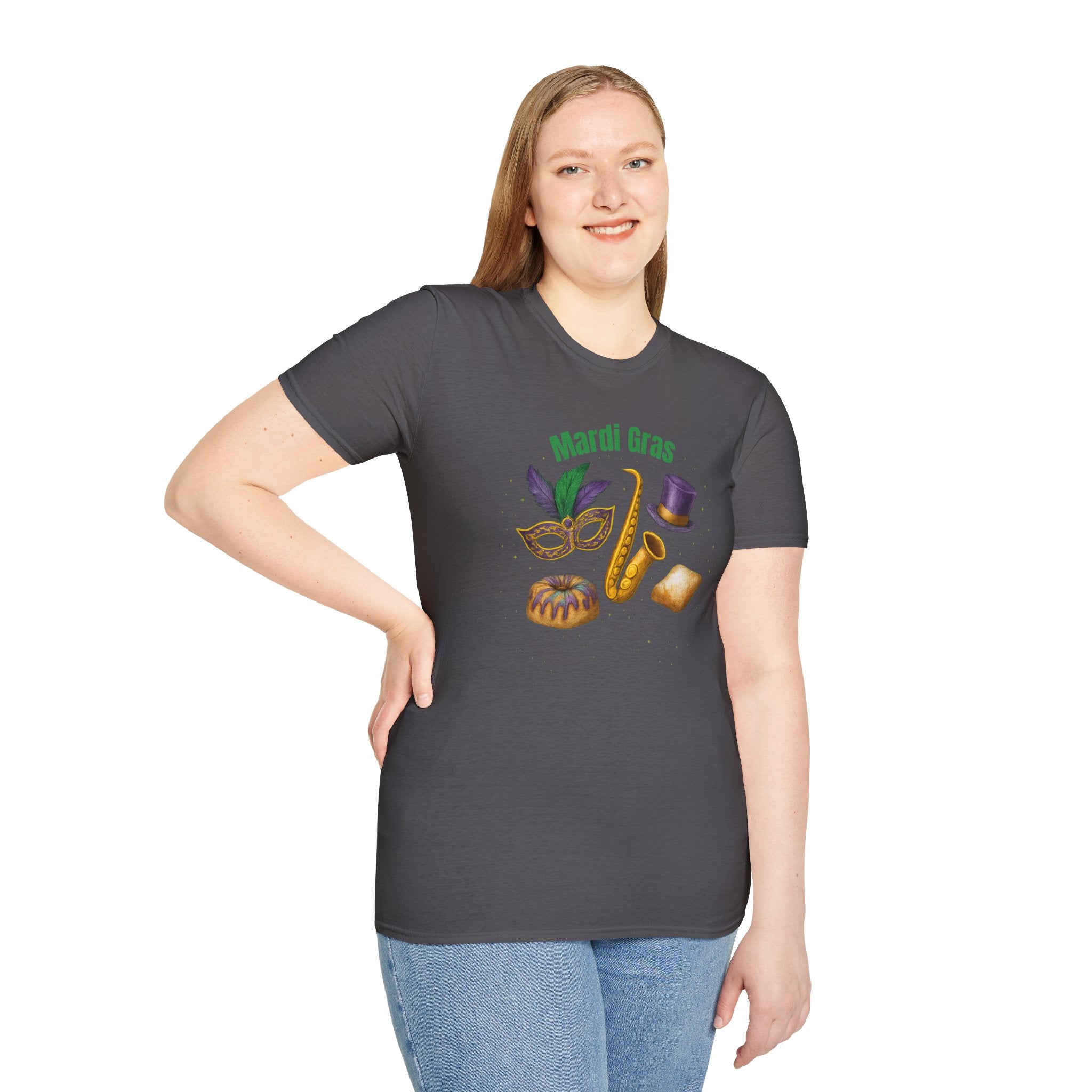 Mardi Gras Finest Items- Unisex Softstyle T-Shirt