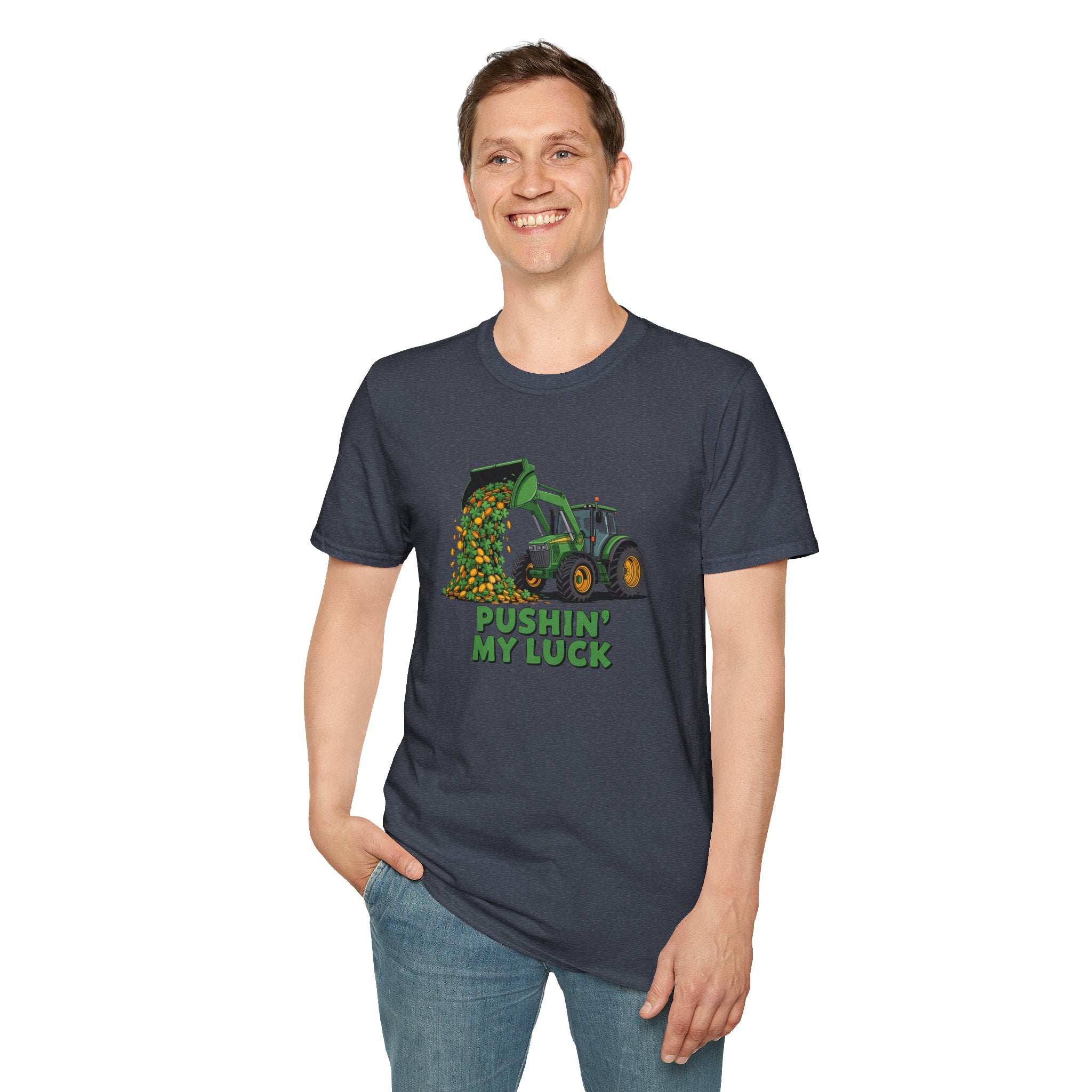 Pushin My Luck- Unisex Softstyle T-Shirt