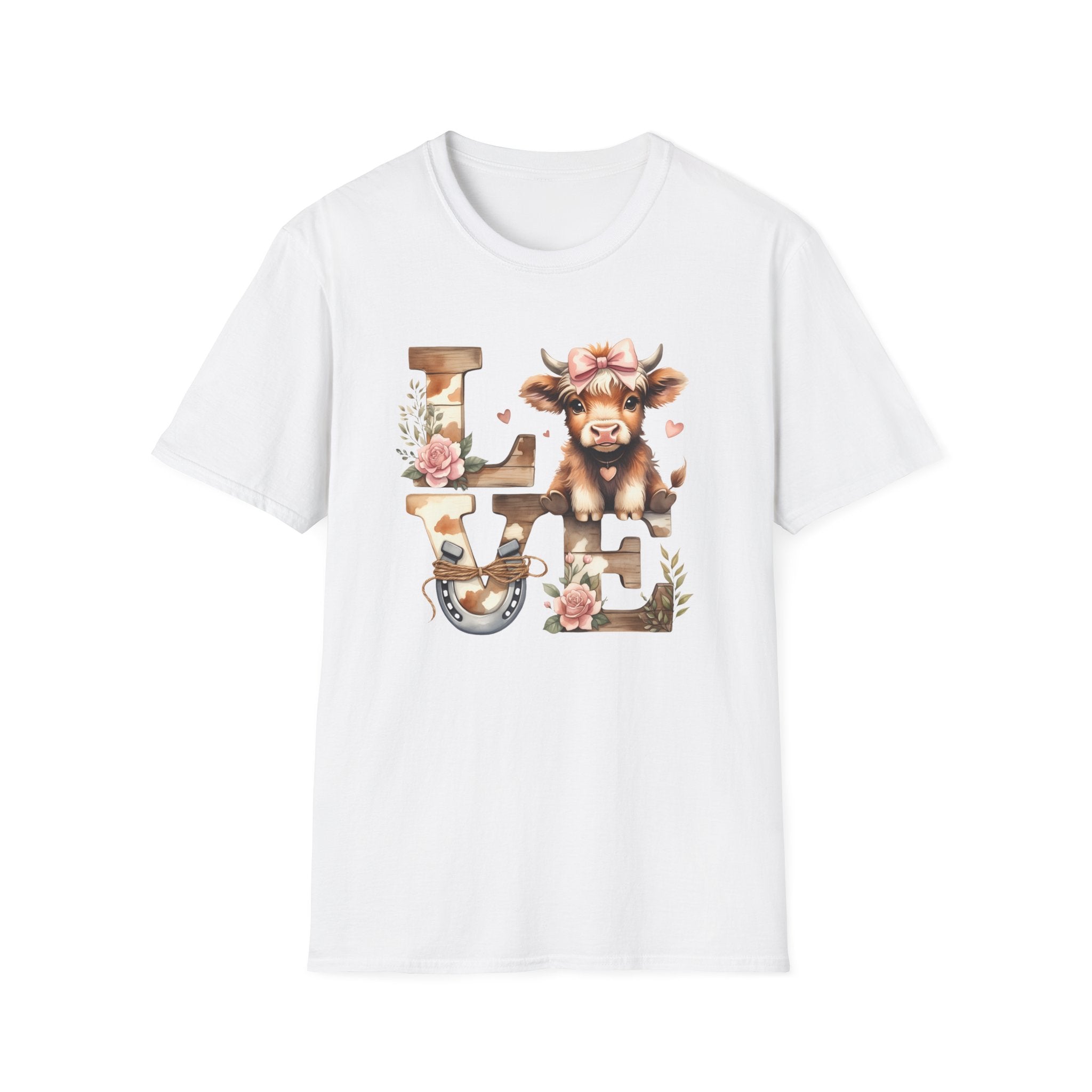 Cow LOVE- Unisex Softstyle T-Shirt