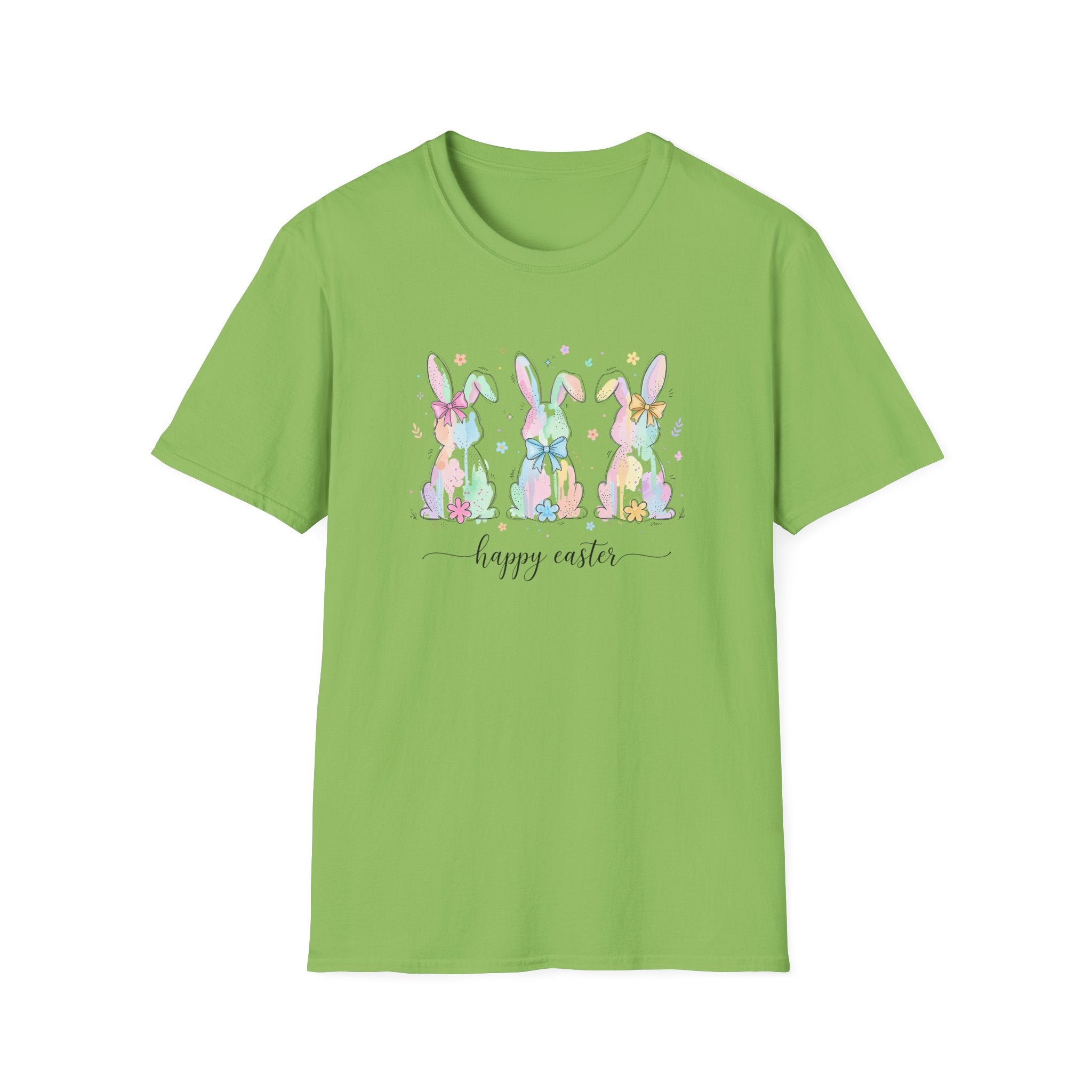 Spring Color Bunny- Unisex Softstyle T-Shirt