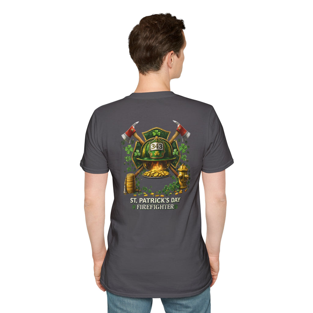 Lucky Firefighter- Unisex Softstyle T-Shirt