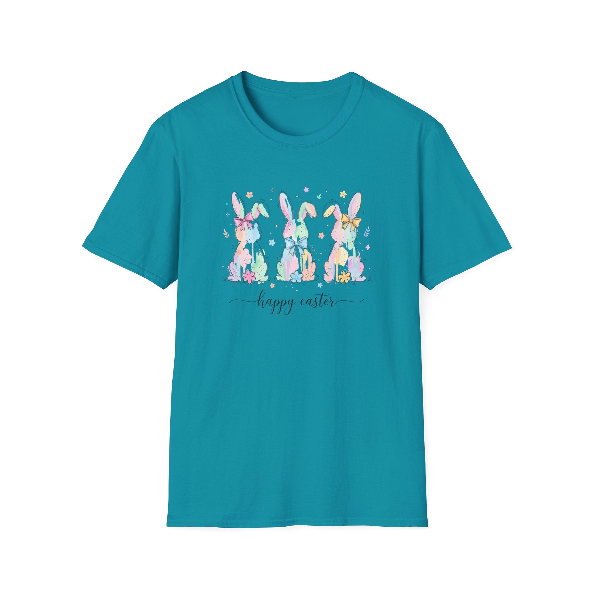Spring Color Bunny- Unisex Softstyle T-Shirt