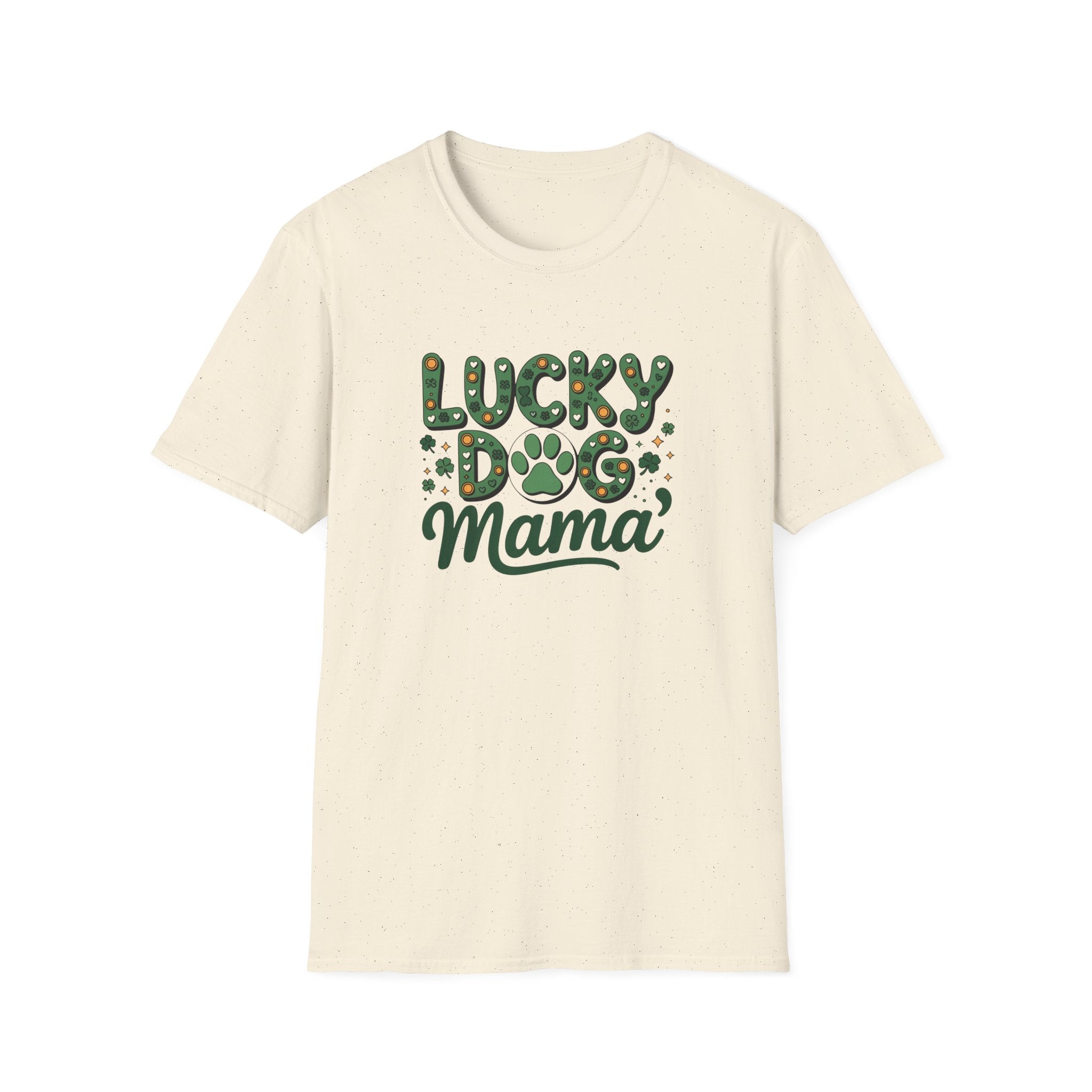 Lucky Dog Mama- Unisex Softstyle T-Shirt