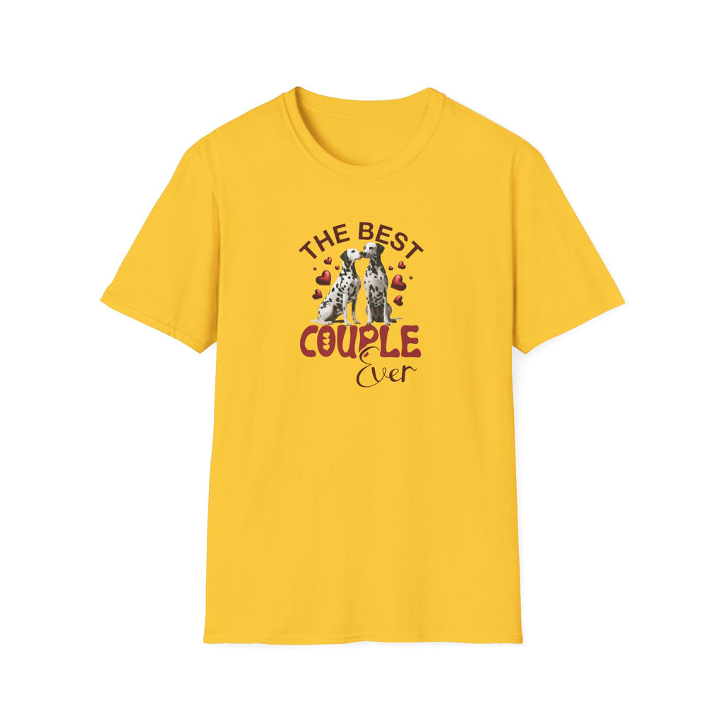 Best Couple Dalmatians- Unisex Softstyle T-Shirt