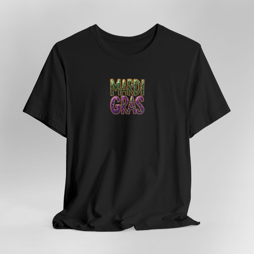 Sparkle Mardi Gras- Unisex Jersey Short Sleeve Tee
