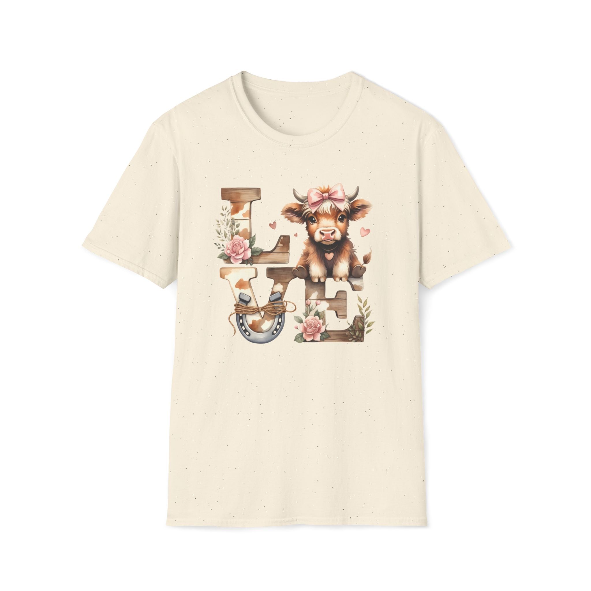 Cow LOVE- Unisex Softstyle T-Shirt