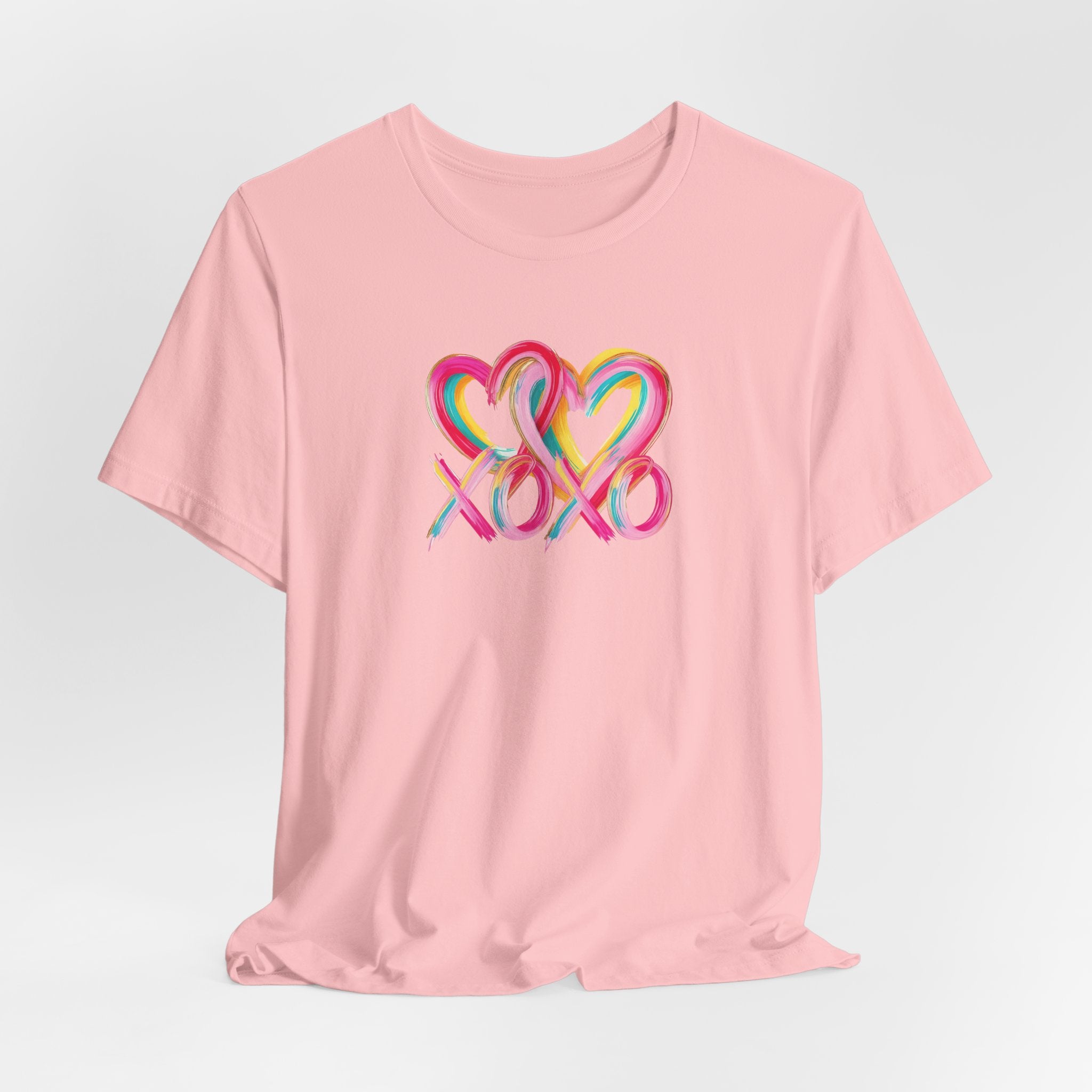Paint Heart XOXO- Unisex Jersey Short Sleeve Tee