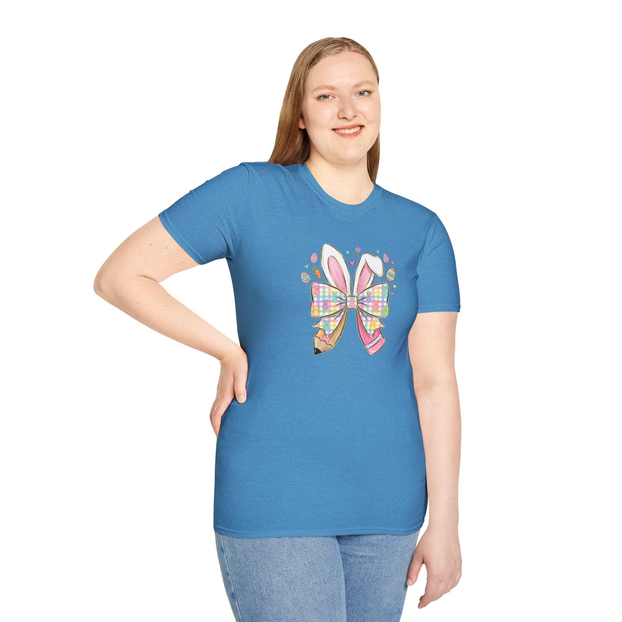 Bunny Pencil- Unisex Softstyle T-Shirt