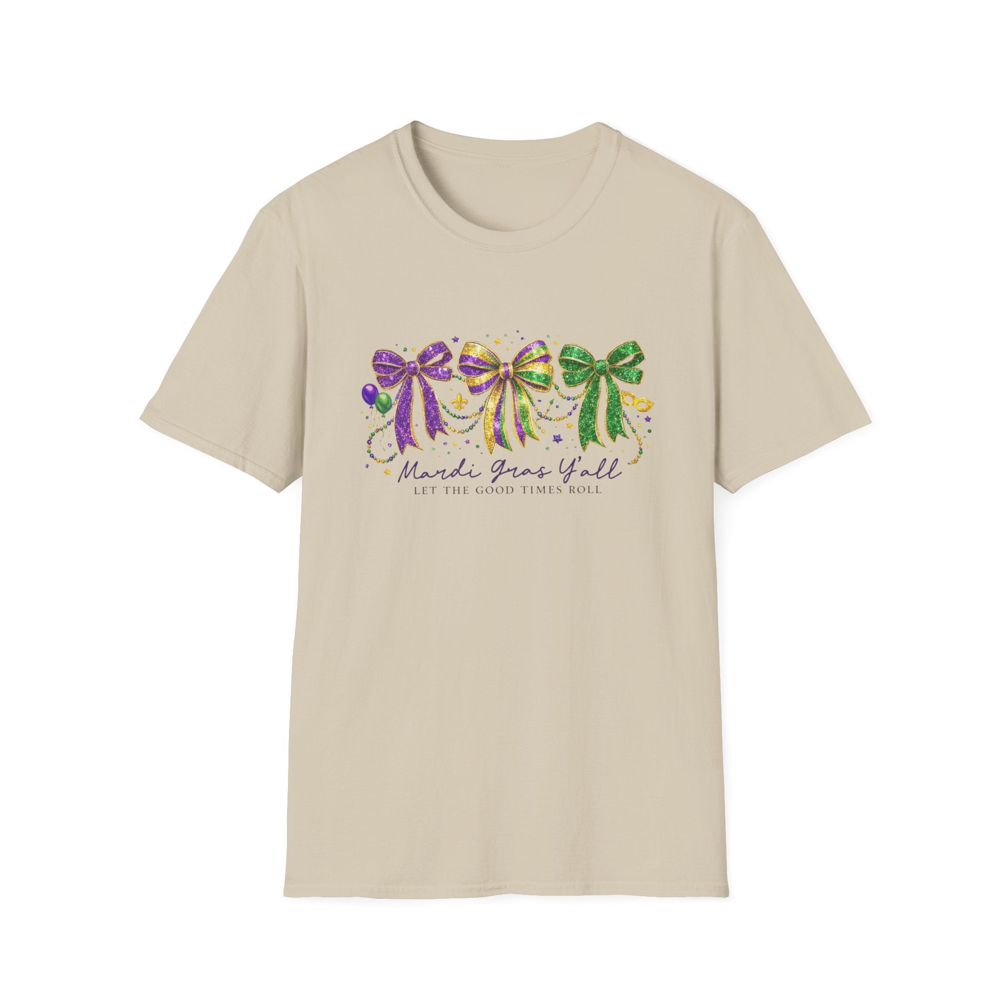 Let the Good Times Roll Bows- Unisex Softstyle T-Shirt