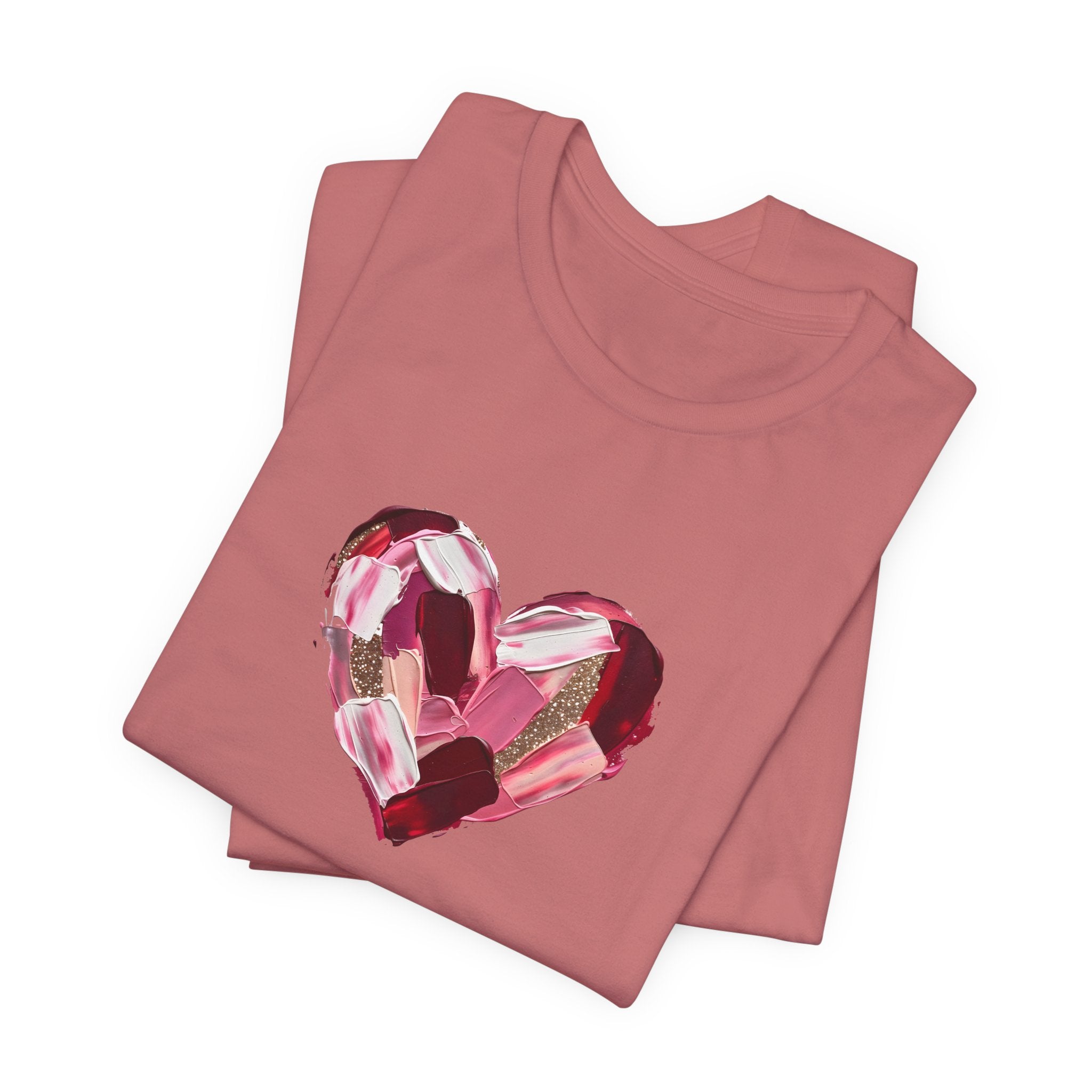 Painted Heart- Unisex Jersey Short Sleeve Tee