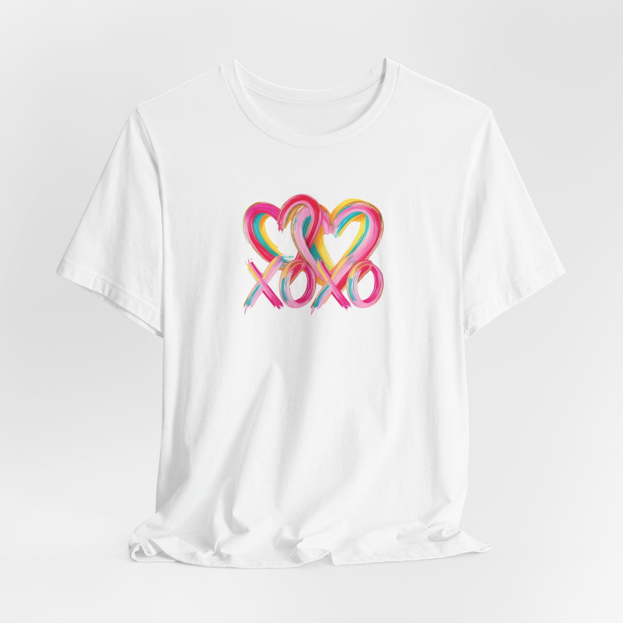 Paint Heart XOXO- Unisex Jersey Short Sleeve Tee