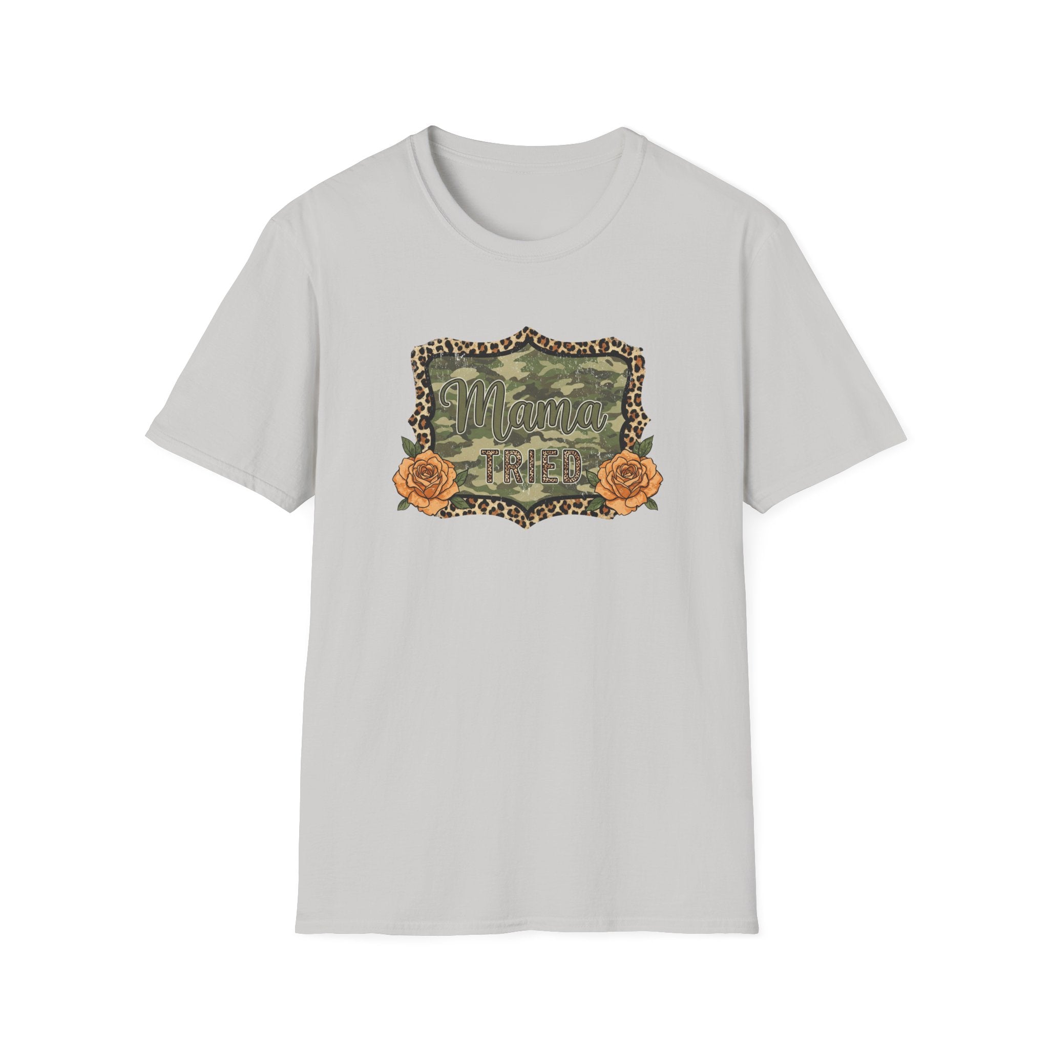 Mama Tried Camo- Unisex Softstyle T-Shirt