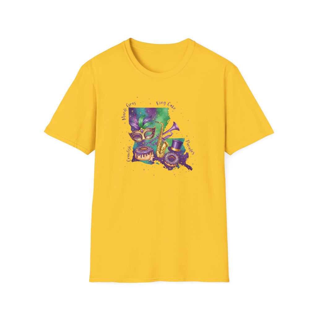 The Best of Louisiana Mardi Gras- Unisex Softstyle T-Shirt