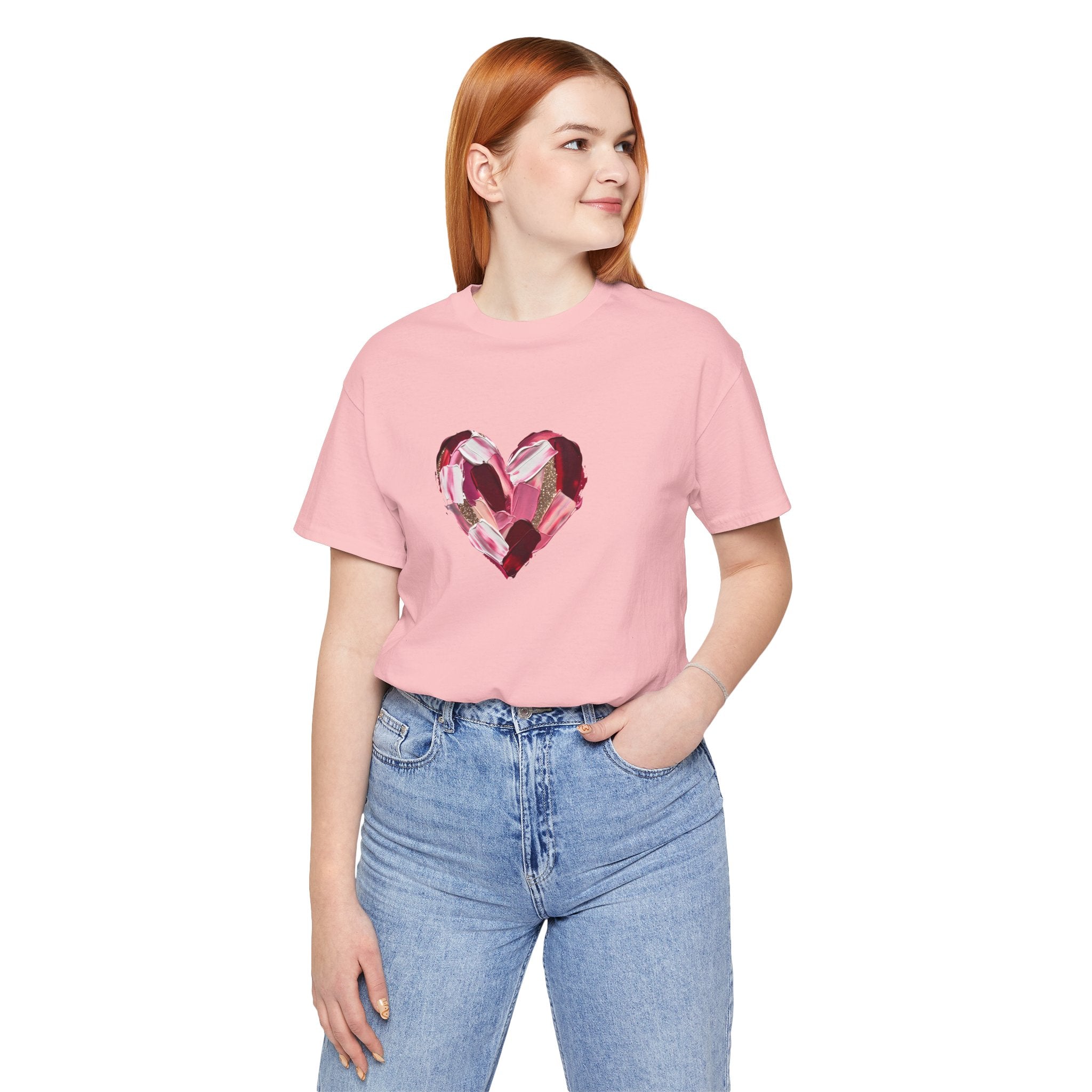 Painted Heart- Unisex Jersey Short Sleeve Tee