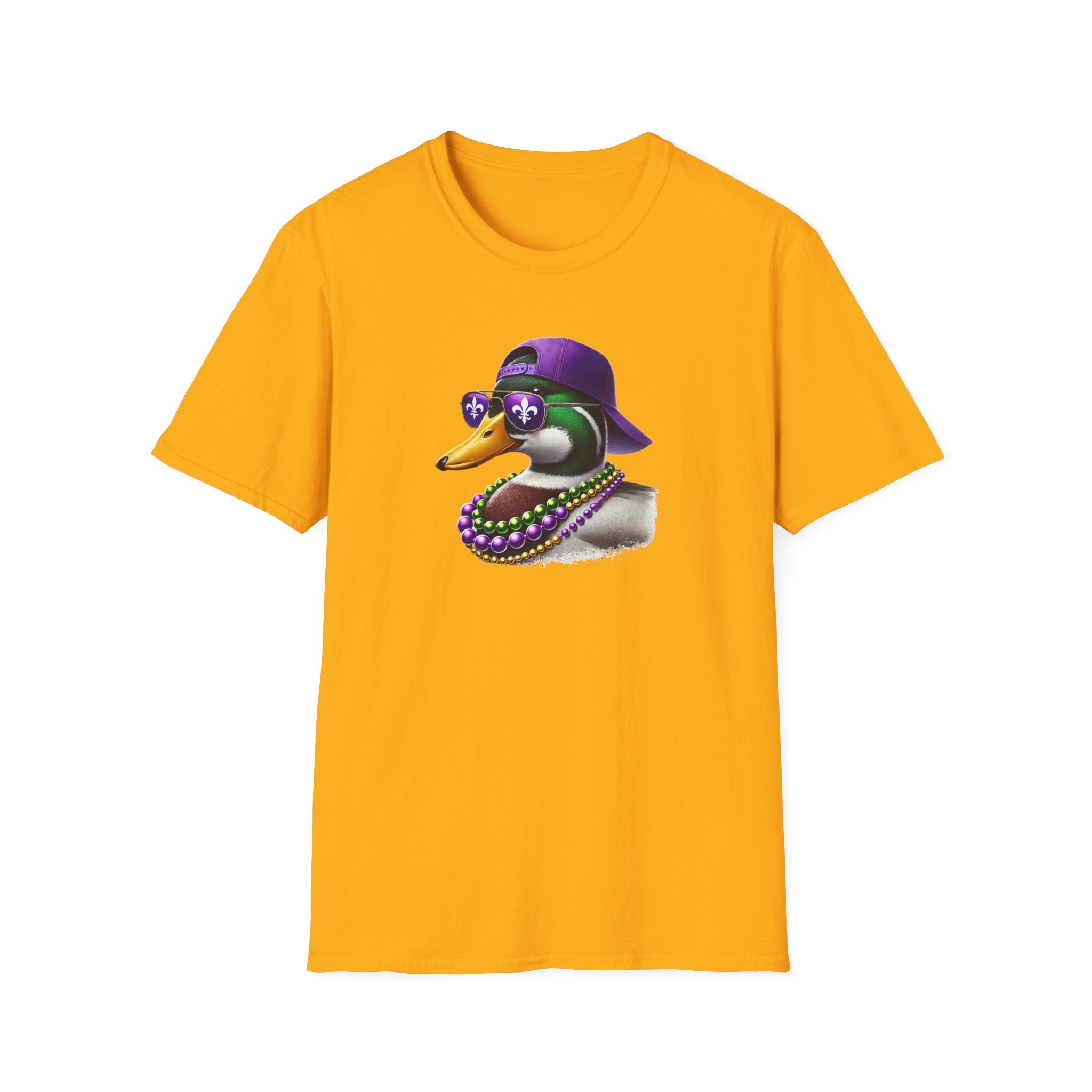 Ducking Mardi Gras- Unisex Softstyle T-Shirt