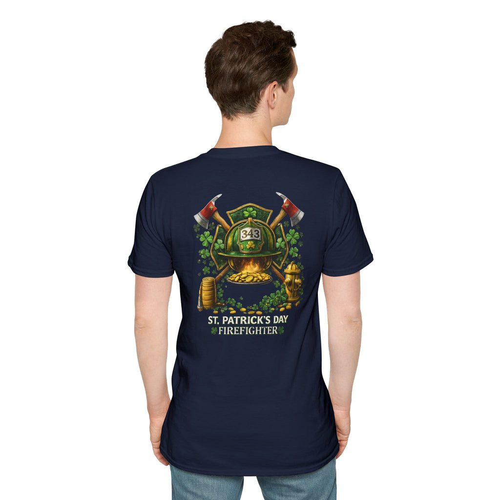 Lucky Firefighter- Unisex Softstyle T-Shirt