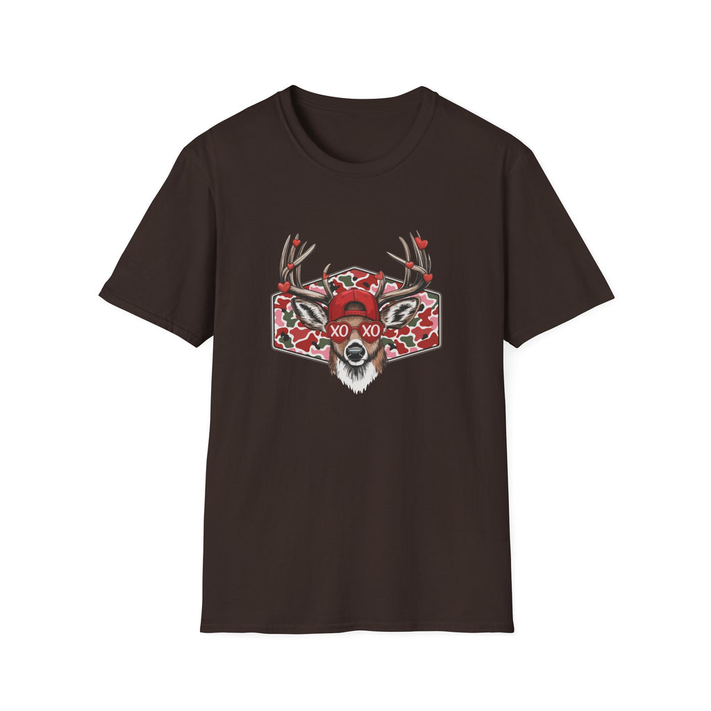 Deer Valentine- Unisex Softstyle T-Shirt